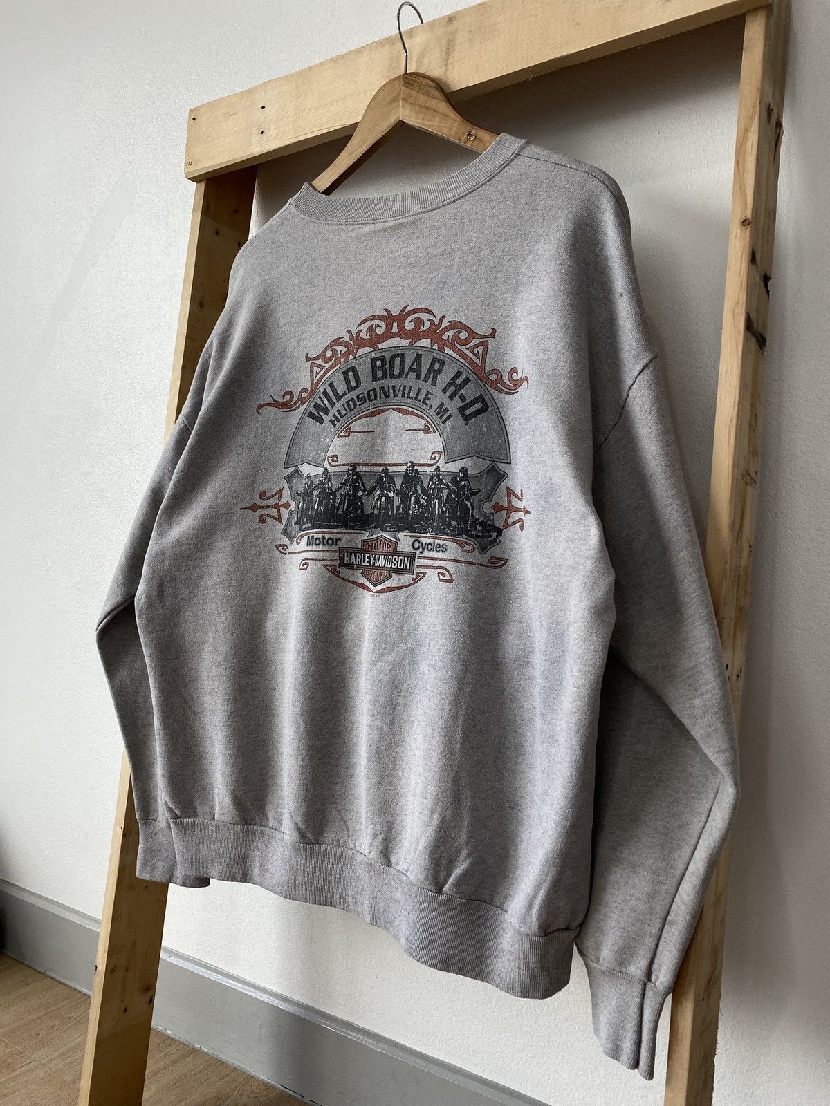 Harley Davidson Vintage 00’s Harley-Davidson Skull Sweatshirt💀🔥 Size US L / EU 52-54 / 3 - 5 Thumbnail
