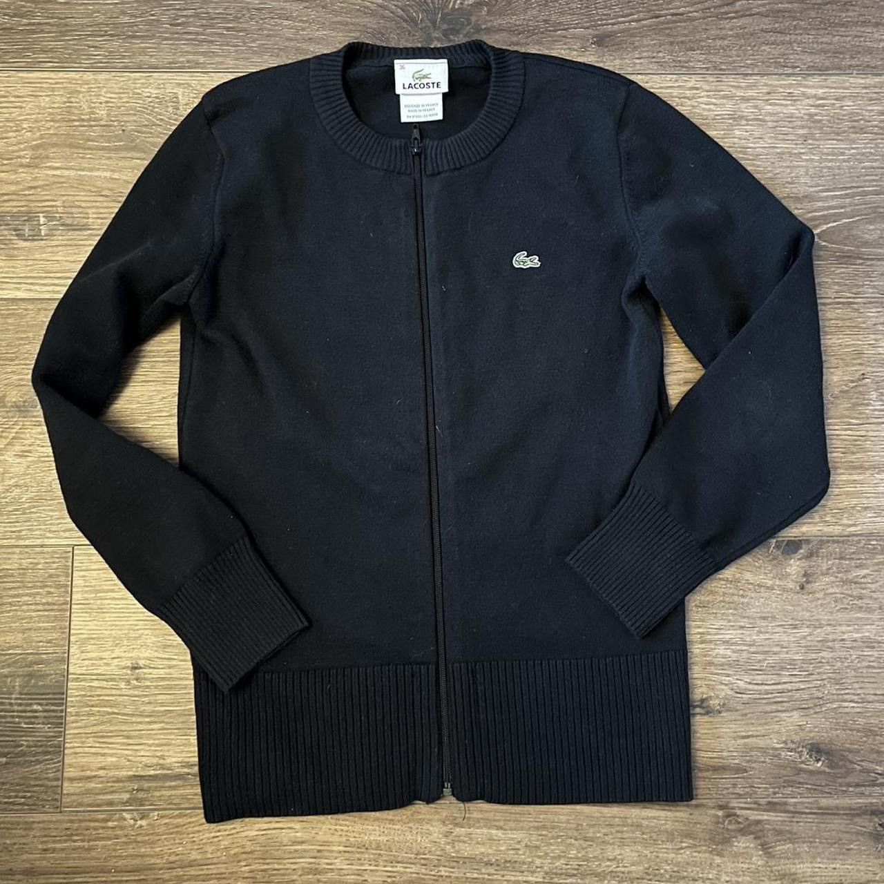 Lacoste Vintage Lacoste Black Zip Up Sweater Size S / US 4 / IT 40 - 5 Thumbnail