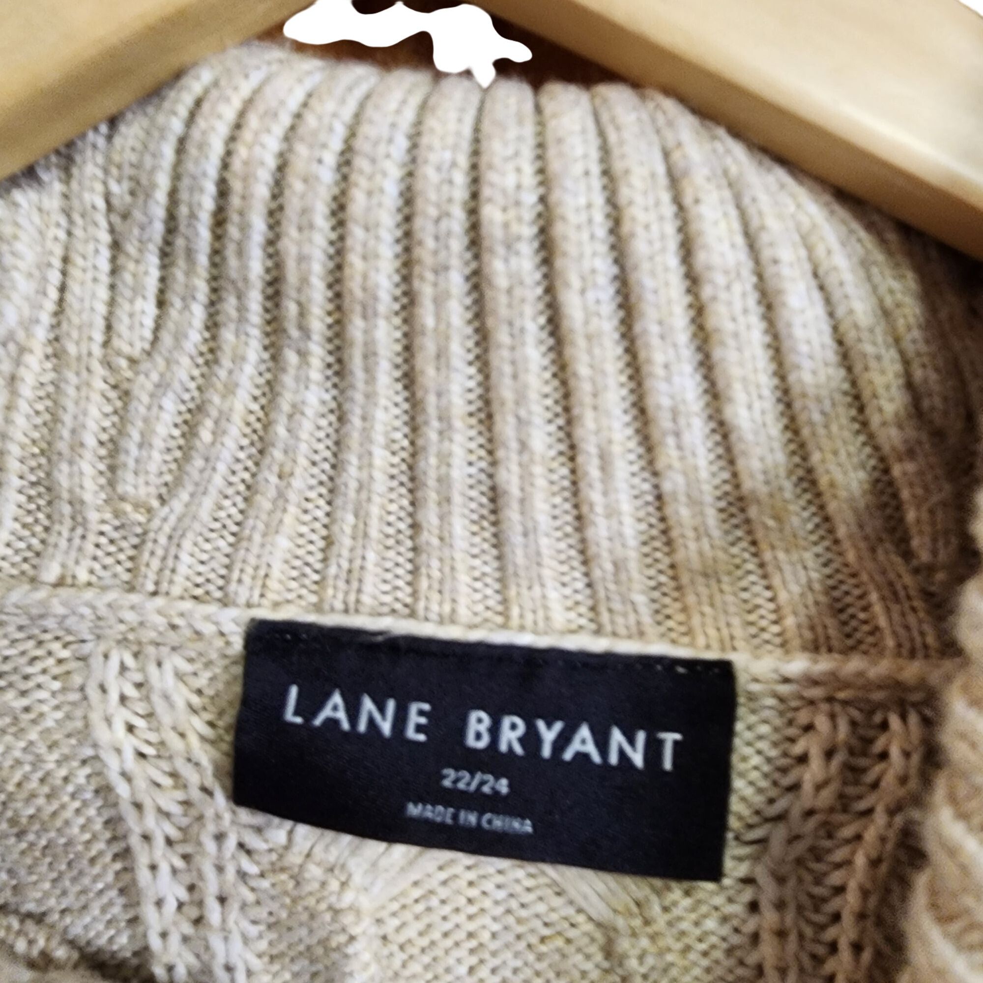 Other Lane Bryant Cowlneck Cable Sweater Womens Size 22/24 Size 3XL / US 20-22 - 3 Thumbnail