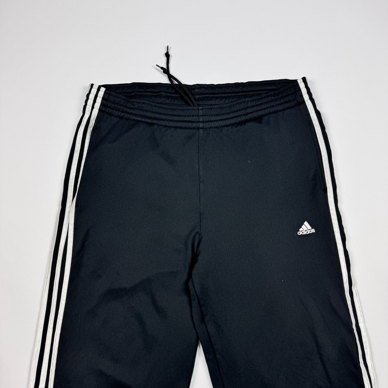 Adidas Adidas Black Mesh Baggy Track Pants Y2K 3-Stripe Size US 34 / EU 50 - 11 Thumbnail