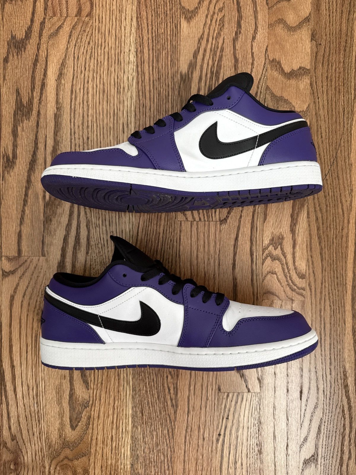 Jordan Brand Air Jordan 1 Low Court Purple White Size US 12 / EU 45 - 2 Thumbnail
