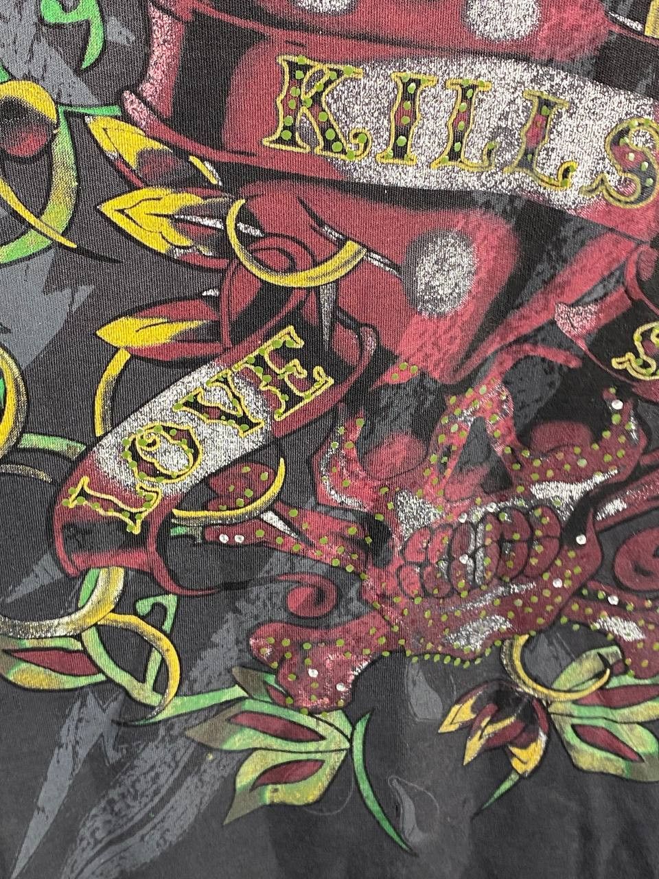 Ed Hardy × Japanese Brand × Vintage Ed Hardy TShirt Vintage Style Big Logo Print Y2K Skull 💀 Size US M / EU 48-50 / 2 - 5 Thumbnail