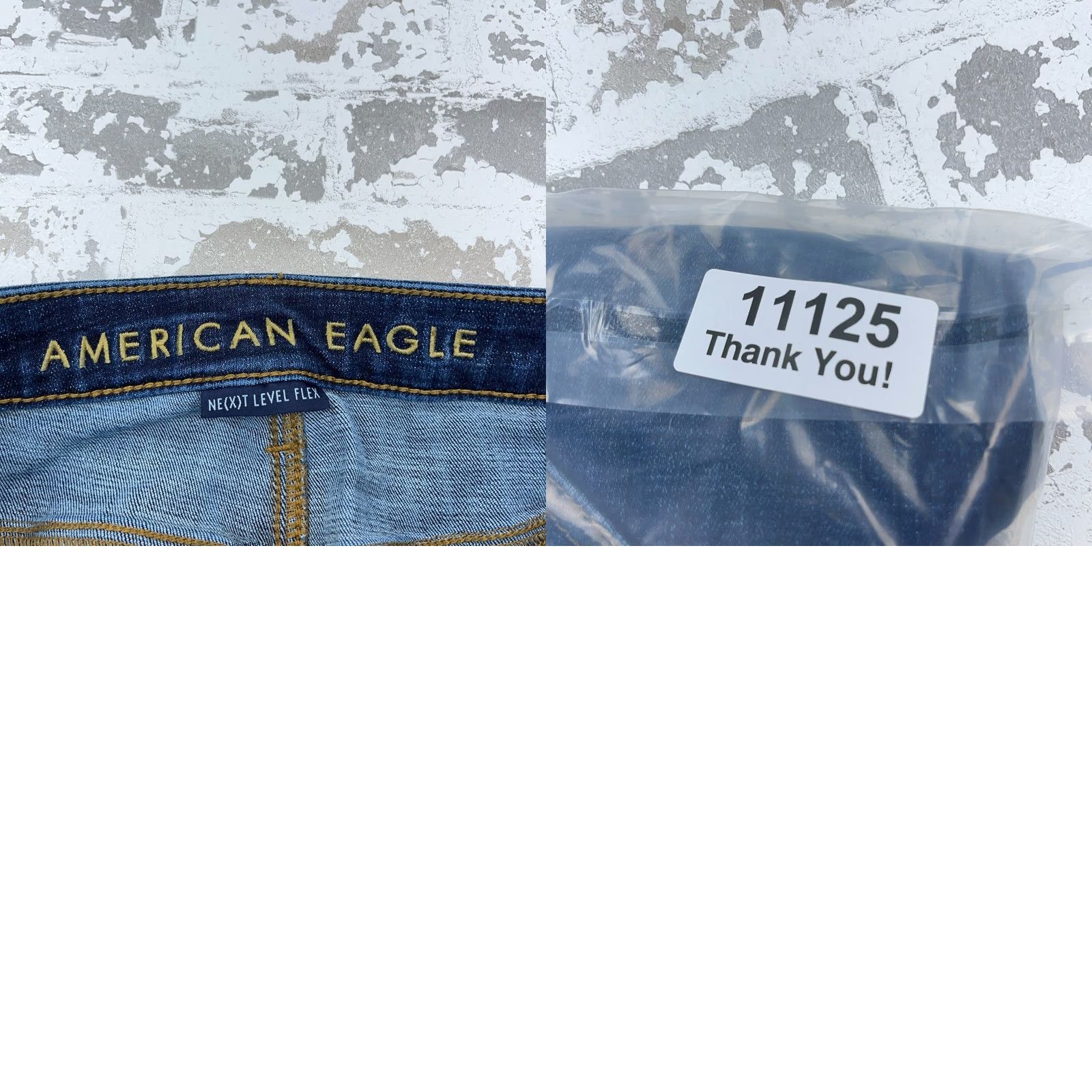 American Eagle Outfitters American Eagle Jeans Men 30x32 Slim Straight Next Level Stretch Dark Blue Distressed? No Distressed Size US 30 / EU 46 - 9 Thumbnail