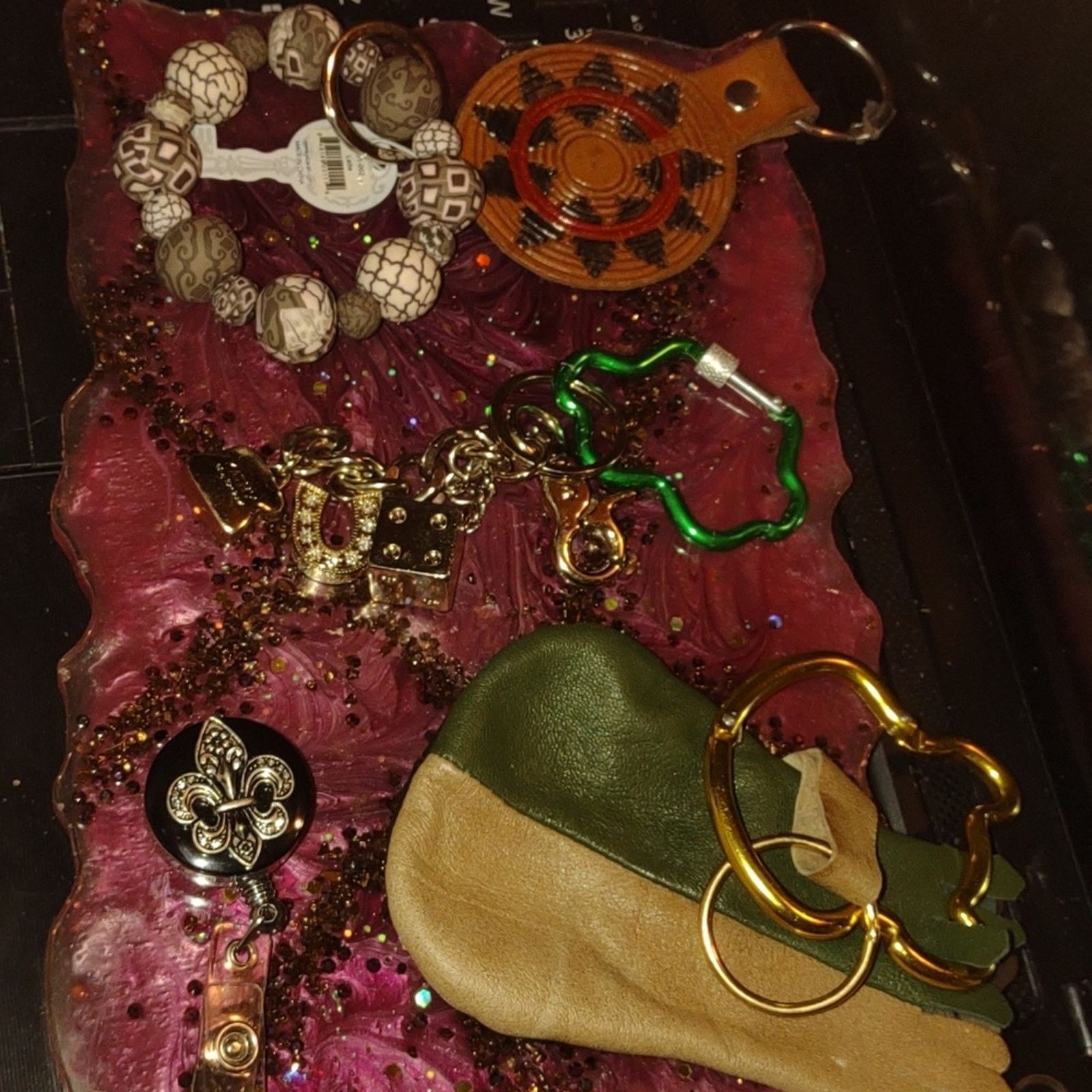 Vintage Purse fobs/keychain lot Size ONE SIZE - 3 Thumbnail