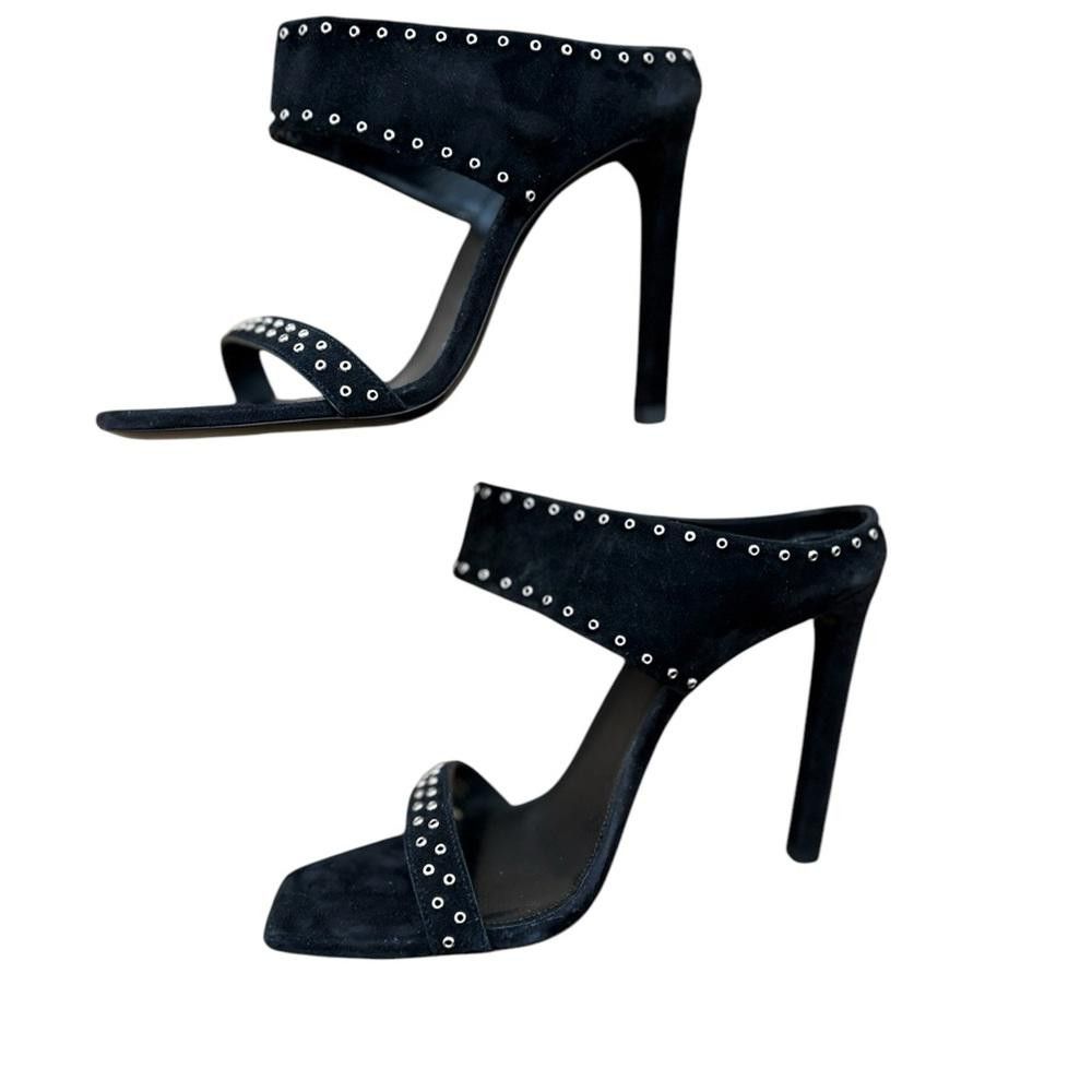 Yves Saint Laurent Saint Laurent Leather Mica 105 Stud Mule Black Size 6.5 Size US 6.5 / IT 36.5 - 7 Thumbnail