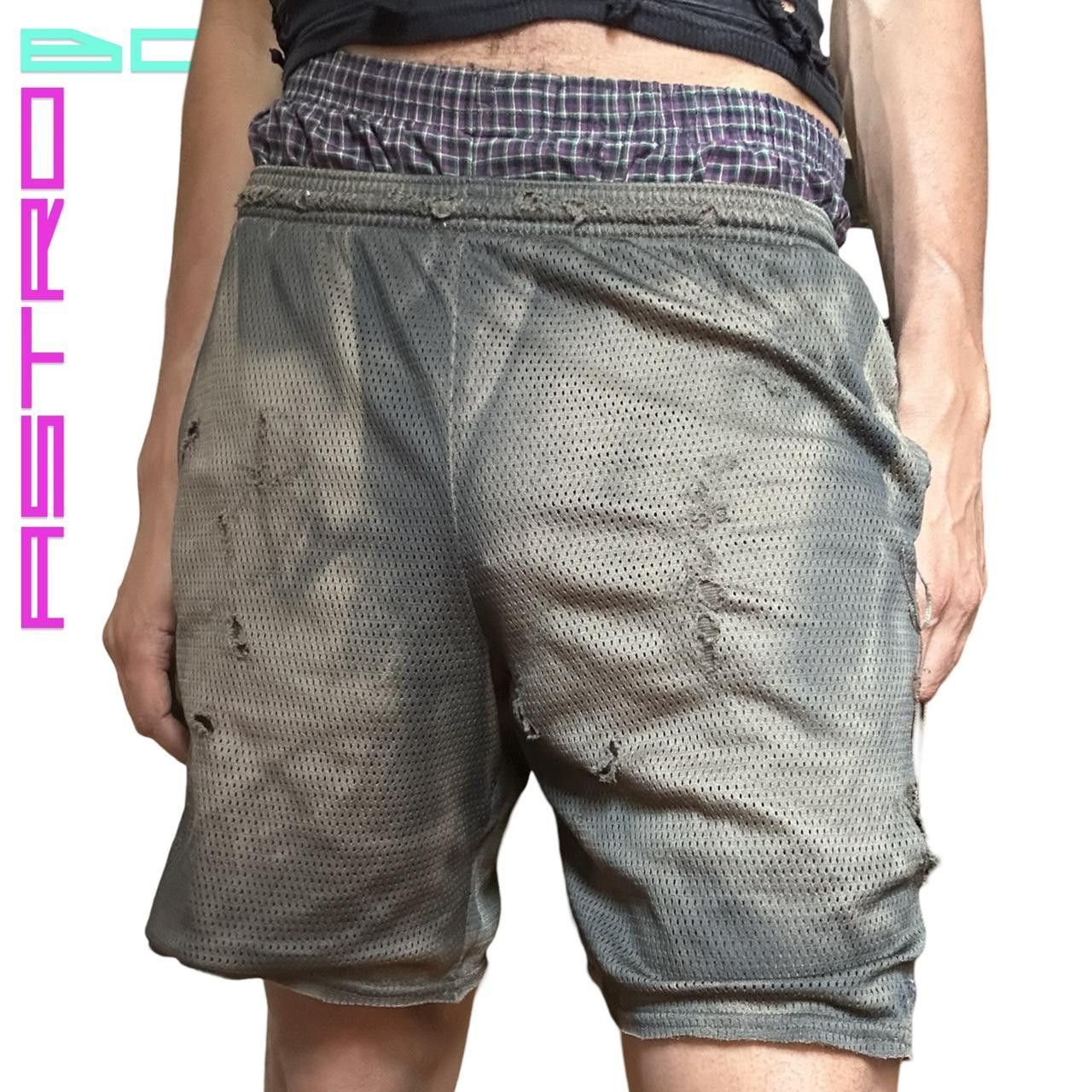 Champion ASTROBOI* CHAMPION GREEN MESH DISTRESSED SHORTS _ MEDIUM Size US 30 / EU 46 - 3 Thumbnail