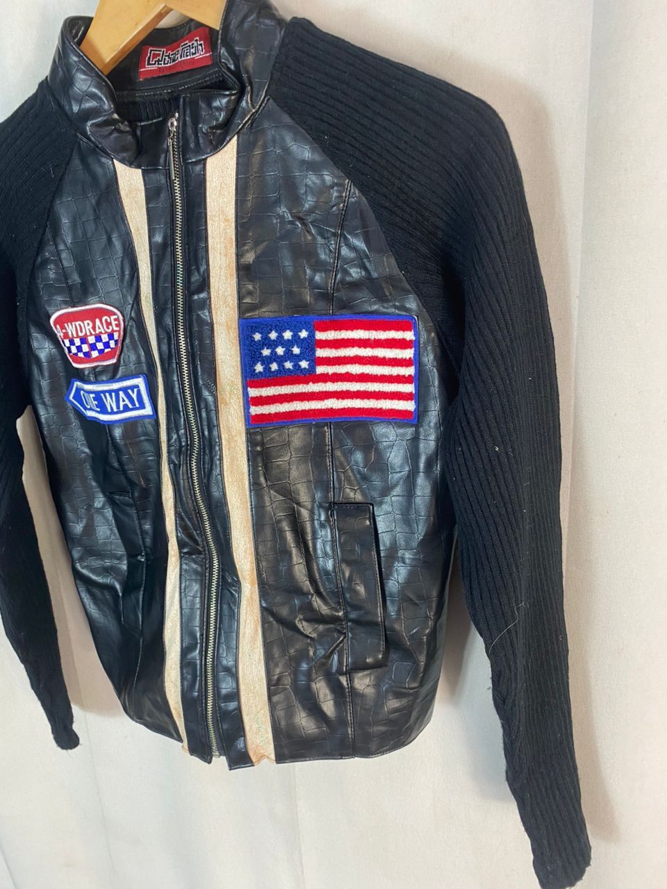 Other Unbrand knit zipper jacket with patches Size S / US 4 / IT 40 - 2 Thumbnail