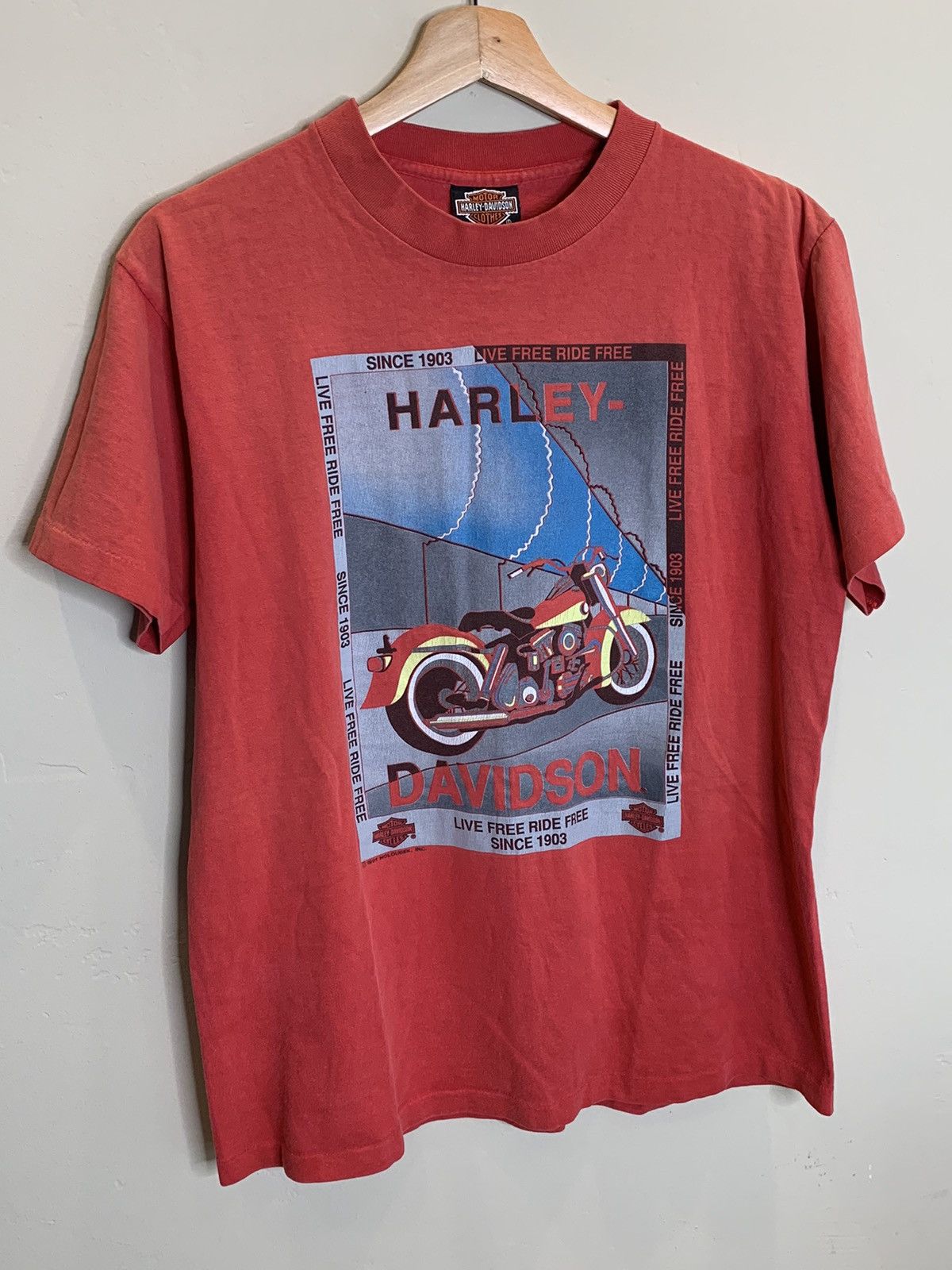 Harley Davidson × Vintage RARE* Vintage 1991 Harley Davidson San Francisco USA T-Shirt Size US M / EU 48-50 / 2 - 1 Thumbnail