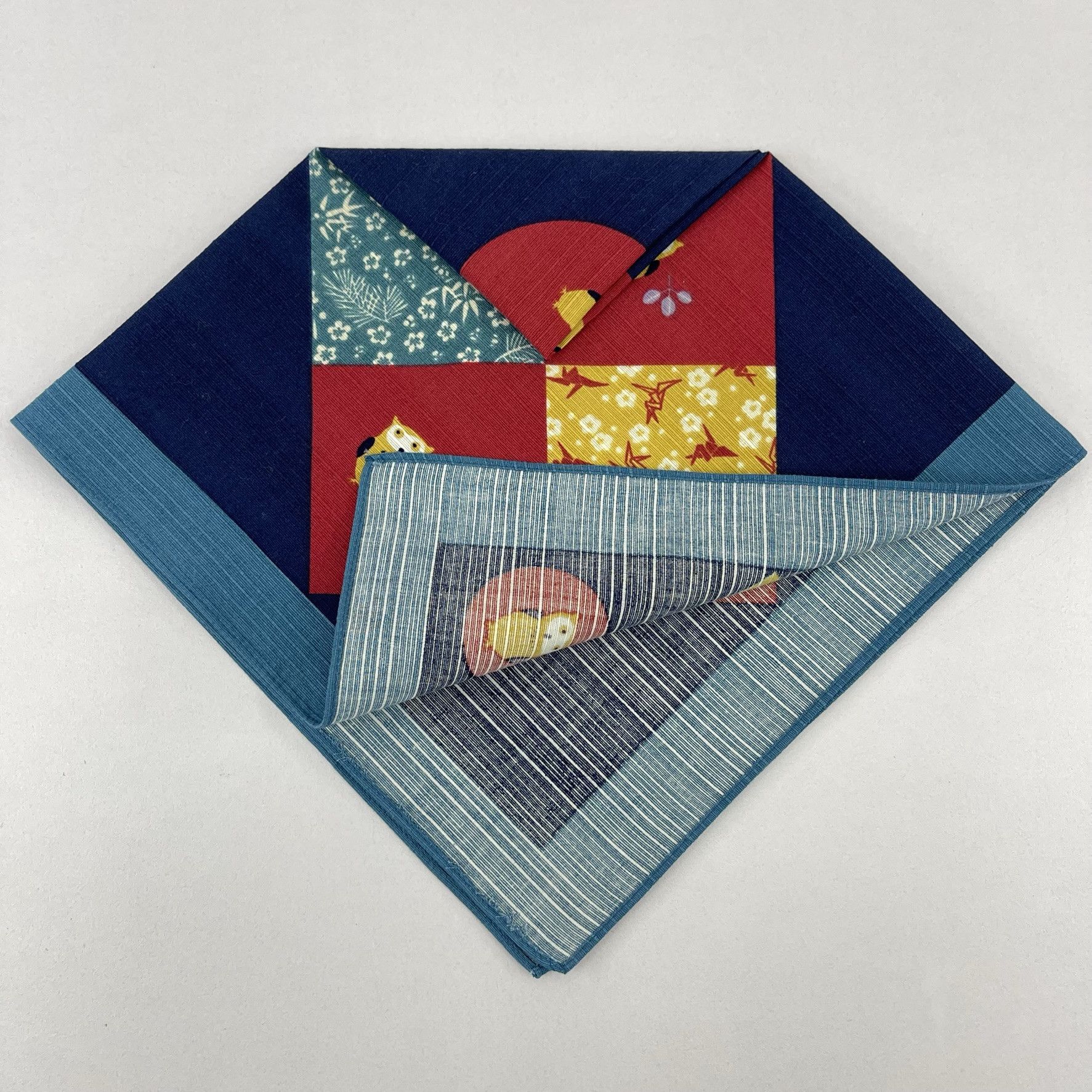Japanese Brand × Vintage Japanese Furoshiki Handkerchief Wrapping Gift - 5086 Size ONE SIZE - 5 Thumbnail