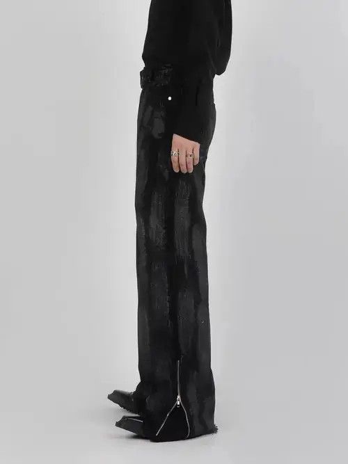 Jean Vintage tie-dye washed wide-leg jeans Size US 32 / EU 48 - 4 Thumbnail