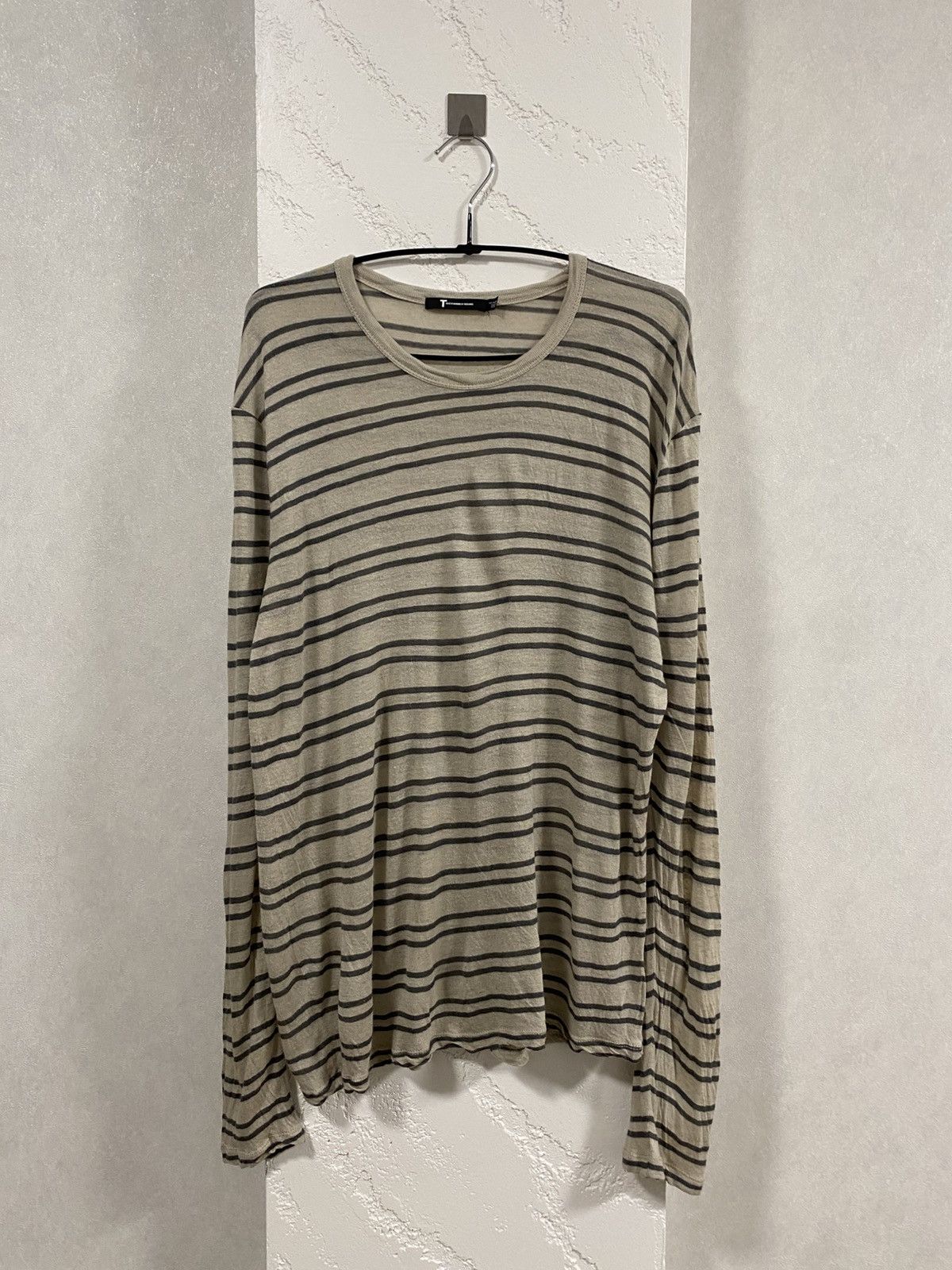 T by Alexander Wang T by Alexander Wang Rayon Stripe Light Sweater Size: M Size US M / EU 48-50 / 2 - 1 Thumbnail