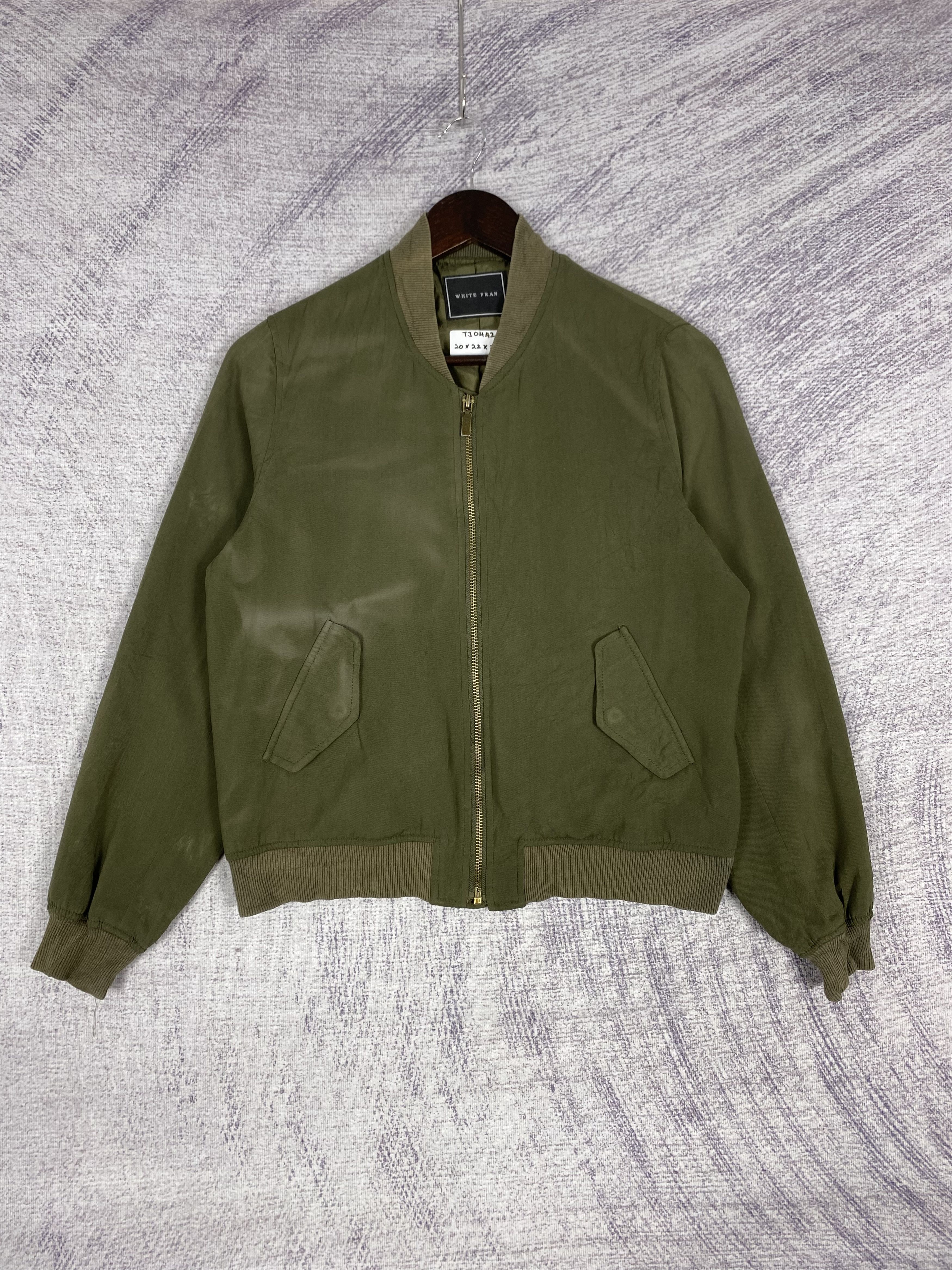 Japanese Brand Vintage White Fran Zip Up Bomber Jacket Size US M / EU 48-50 / 2 - 1 Thumbnail