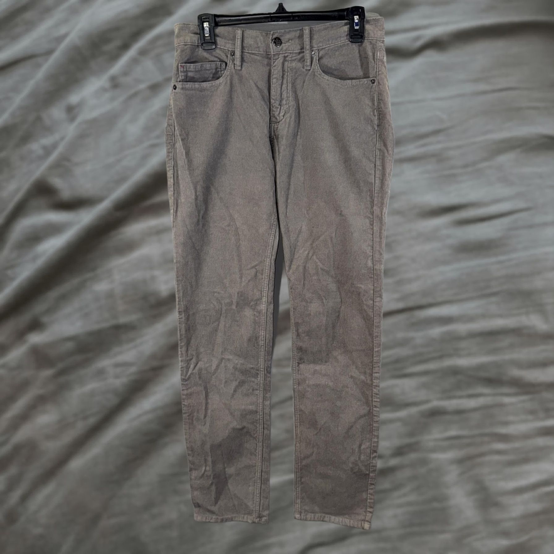 Marine Layer Marine Layer Pants Mens 32x32 Gray Slim Straight Corduroy Casual 5 Pocket Size US 32 / EU 48 - 1 Thumbnail