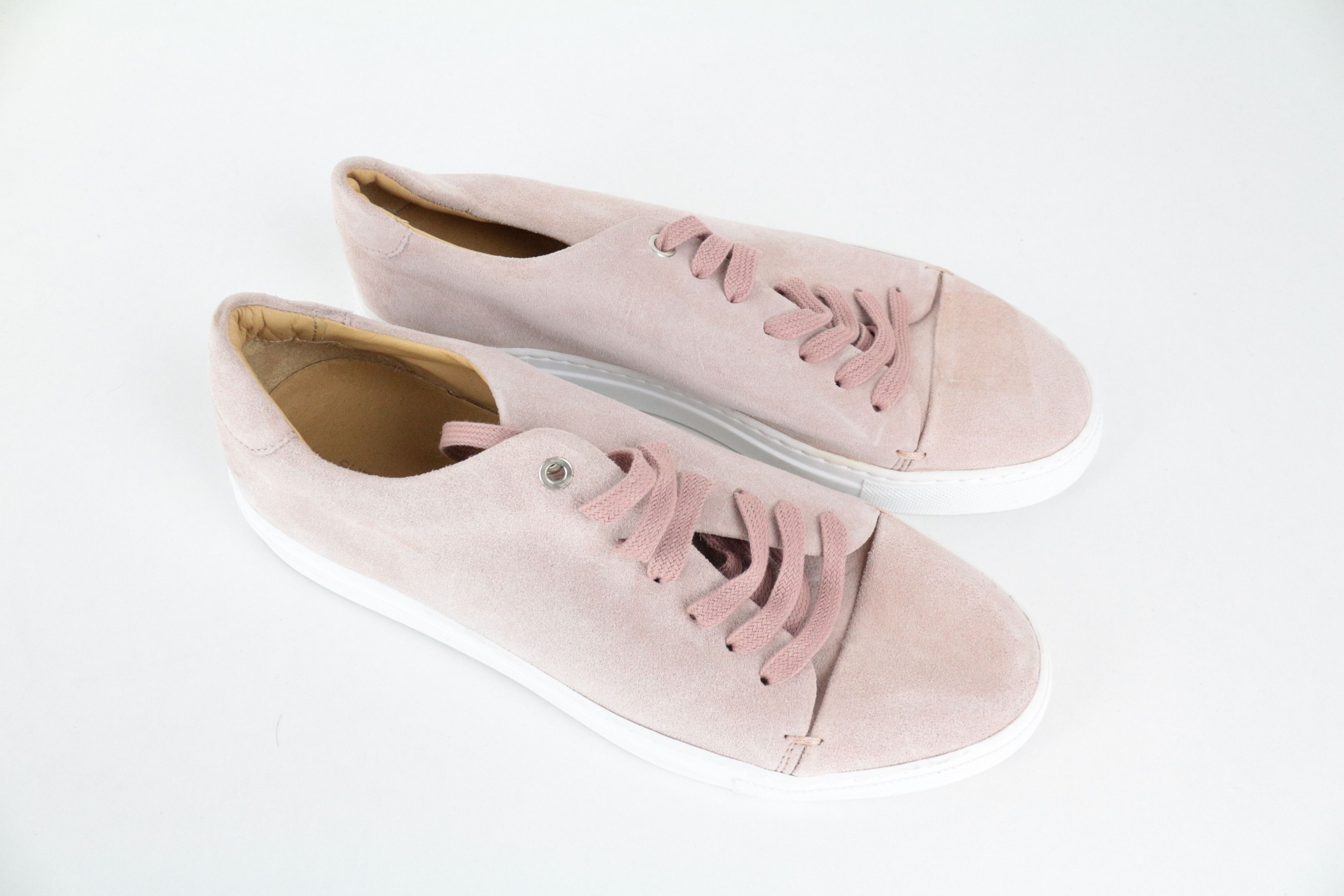 Suitsupply EU41 Pink Leather Suede Sneakers 67092 Size US 8 / EU 41 - 1 Thumbnail