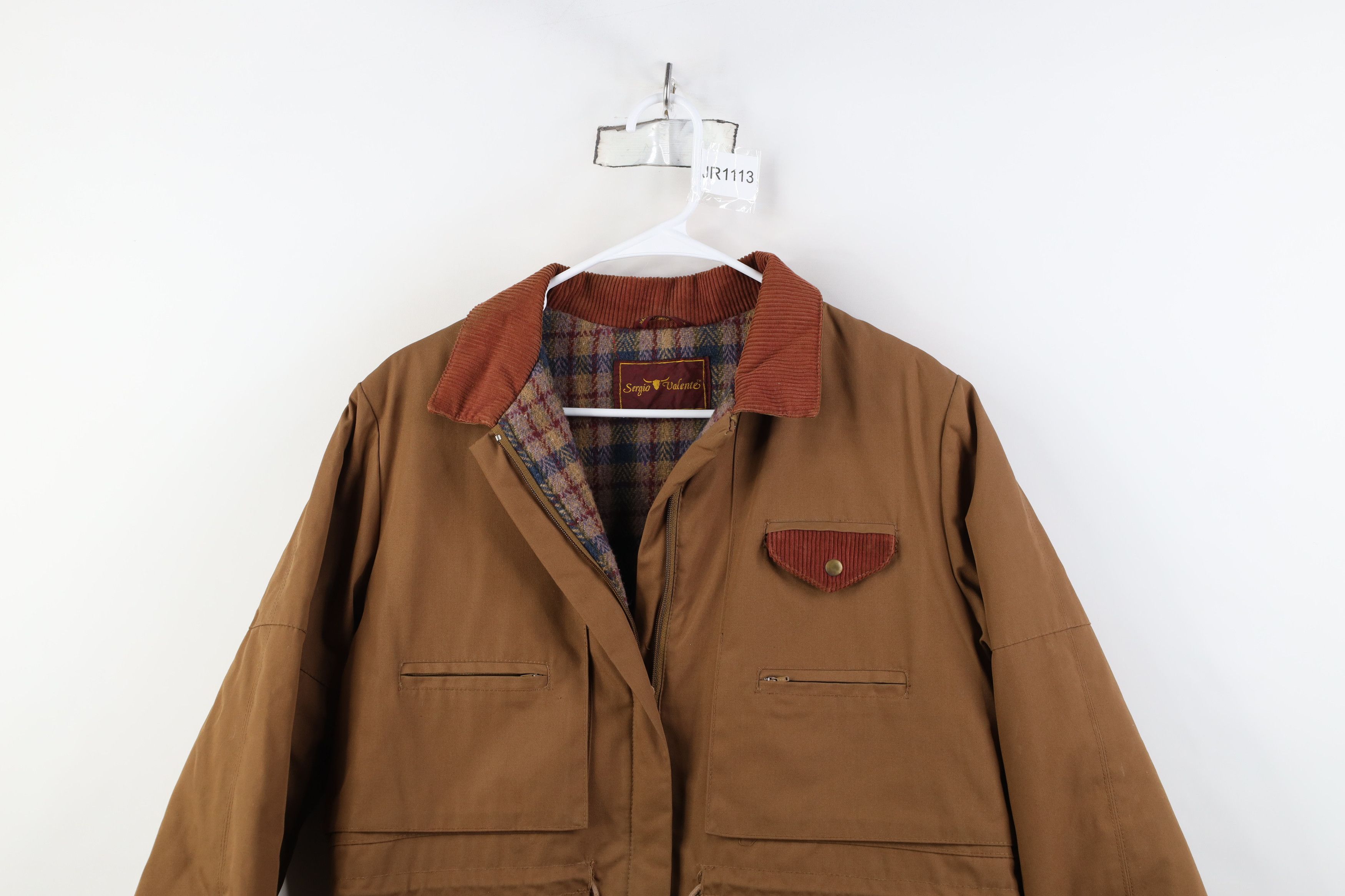 Vintage Vintage 70s 80s Streetwear Corduroy Collar Chore Jacket Size US M / EU 48-50 / 2 - 2 Thumbnail