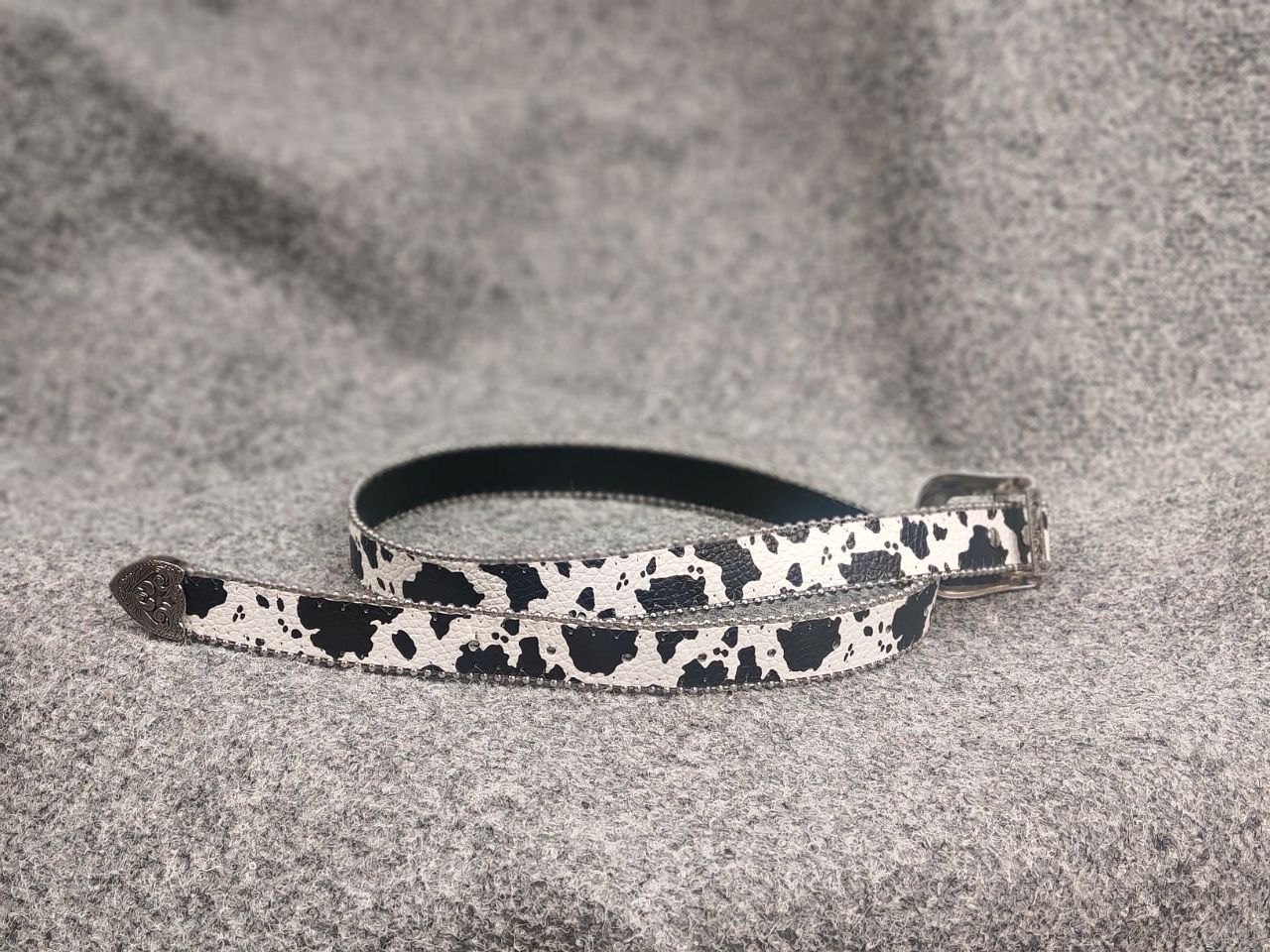 Le Grande Bleu (L.G.B.) Vintage Hysteric Japan Y2K Cow Western Leather Belt LGB Size ONE SIZE - 8 Thumbnail