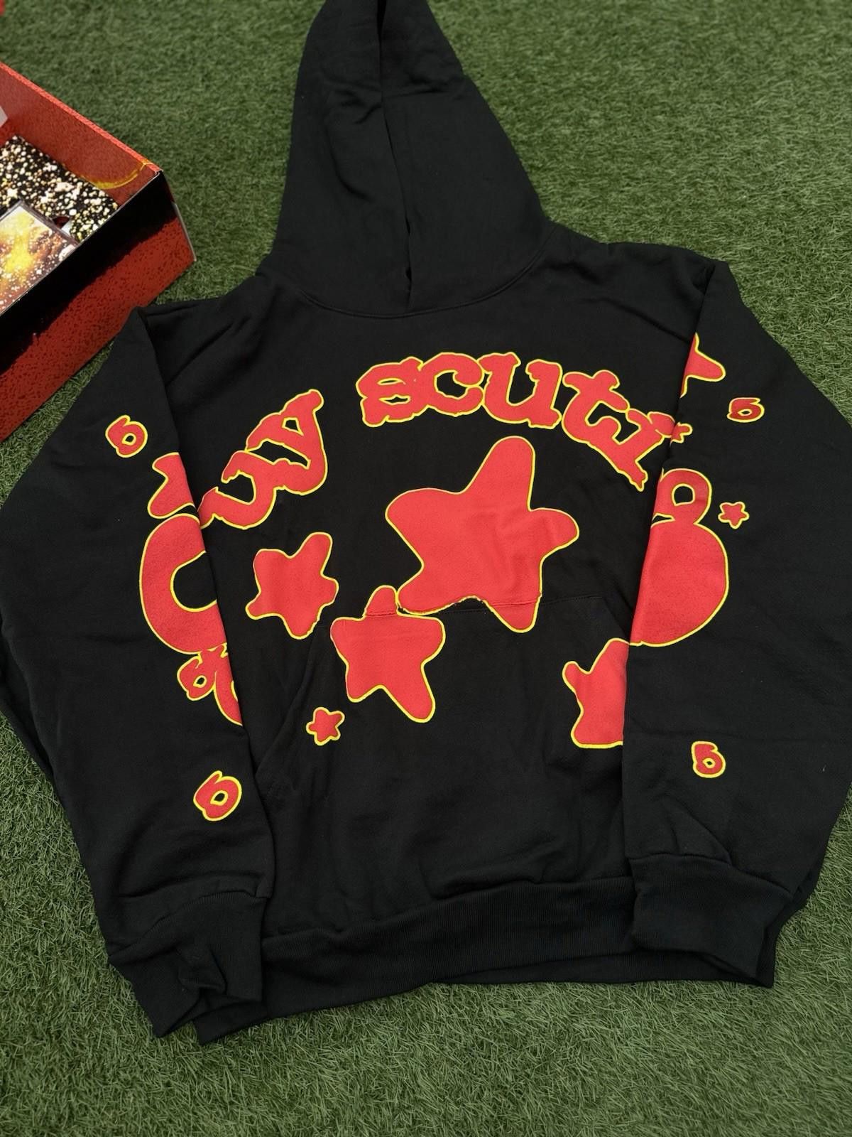 Sp5der Sp5der Worldwide Black Red Hoodie Size (Large) (NEW Box + CD Size US L / EU 52-54 / 3 - 5 Thumbnail