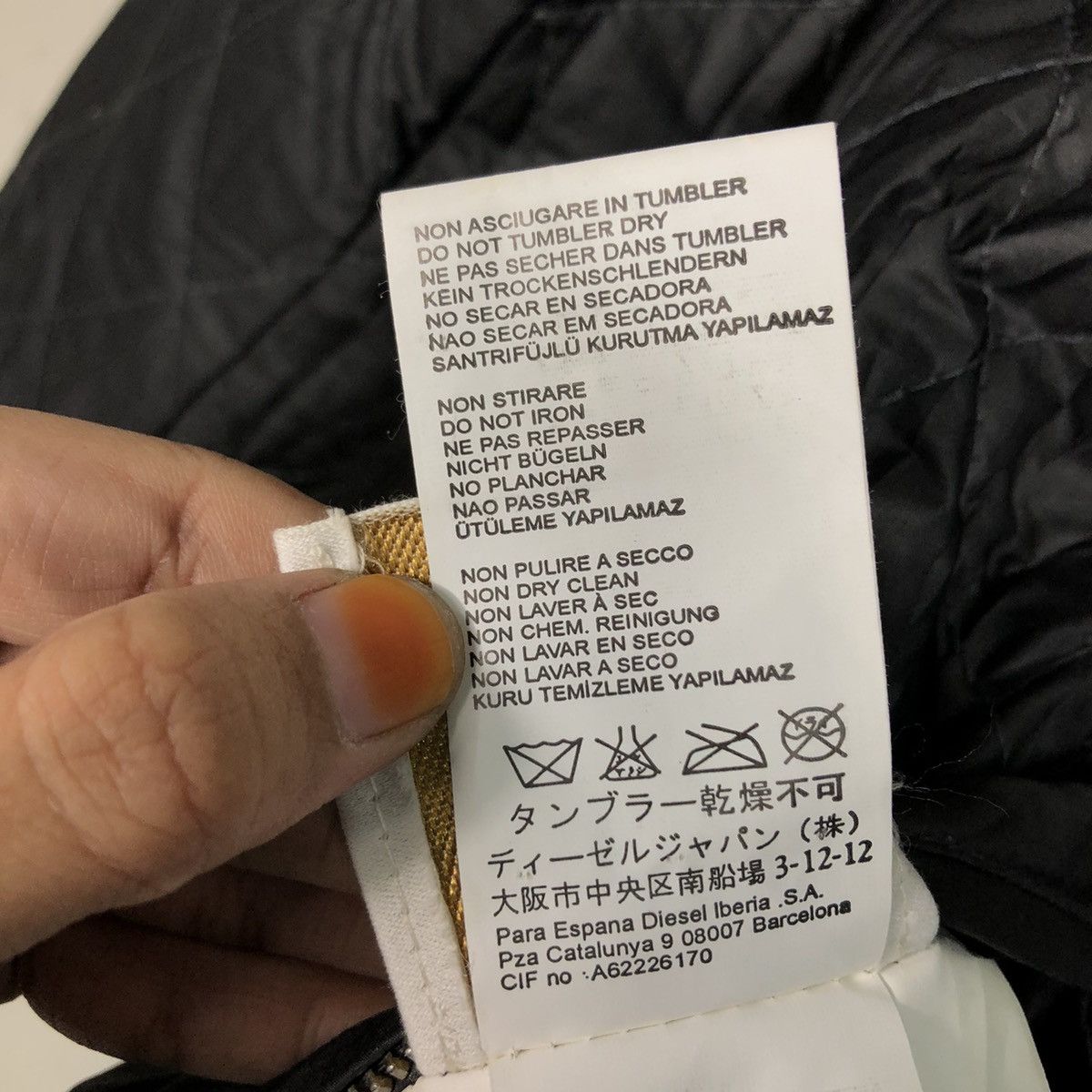 Diesel 📌Rich Black Biker Leather Jacket Diesel Bondage Design Size US XS / EU 42 / 0 - 22 Thumbnail