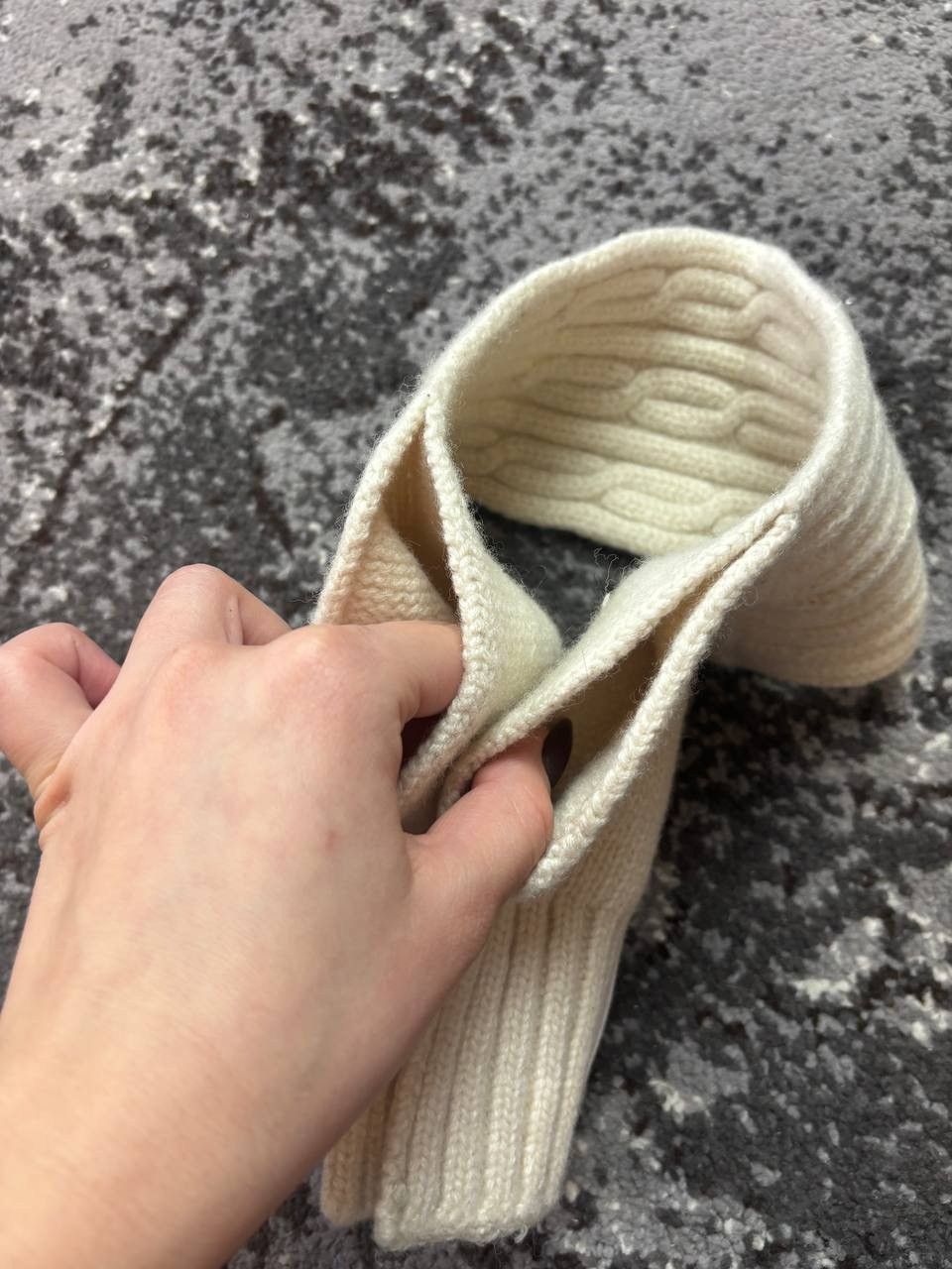 Burberry × Vintage Vintage y2K Burberry Wool Knitted Scarf Hand Size ONE SIZE - 4 Thumbnail
