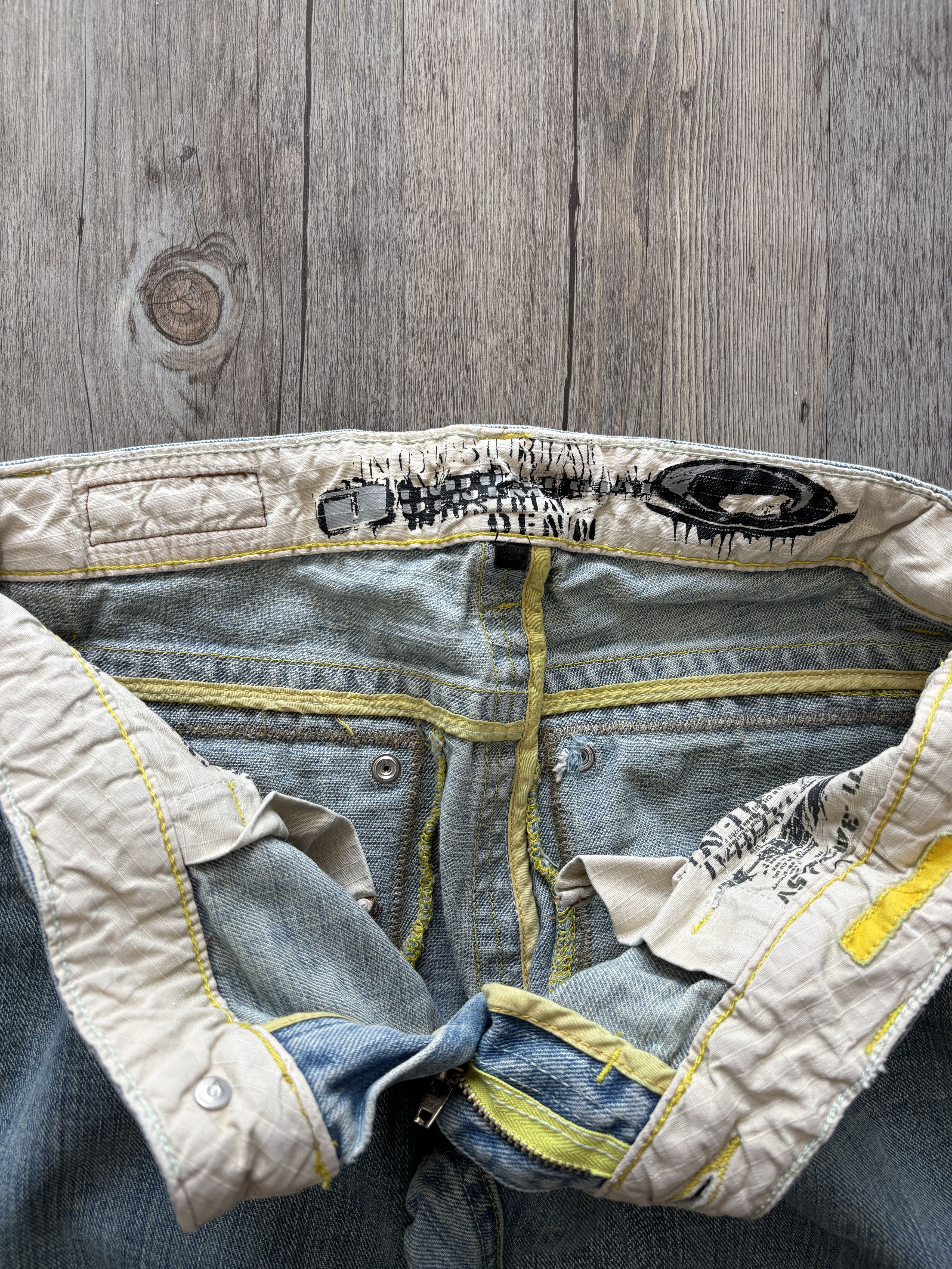 Oakley RARE 00's Oakley X Metal Industrial Denim Jeans (M) Size US 28 / EU 44 - 6 Thumbnail