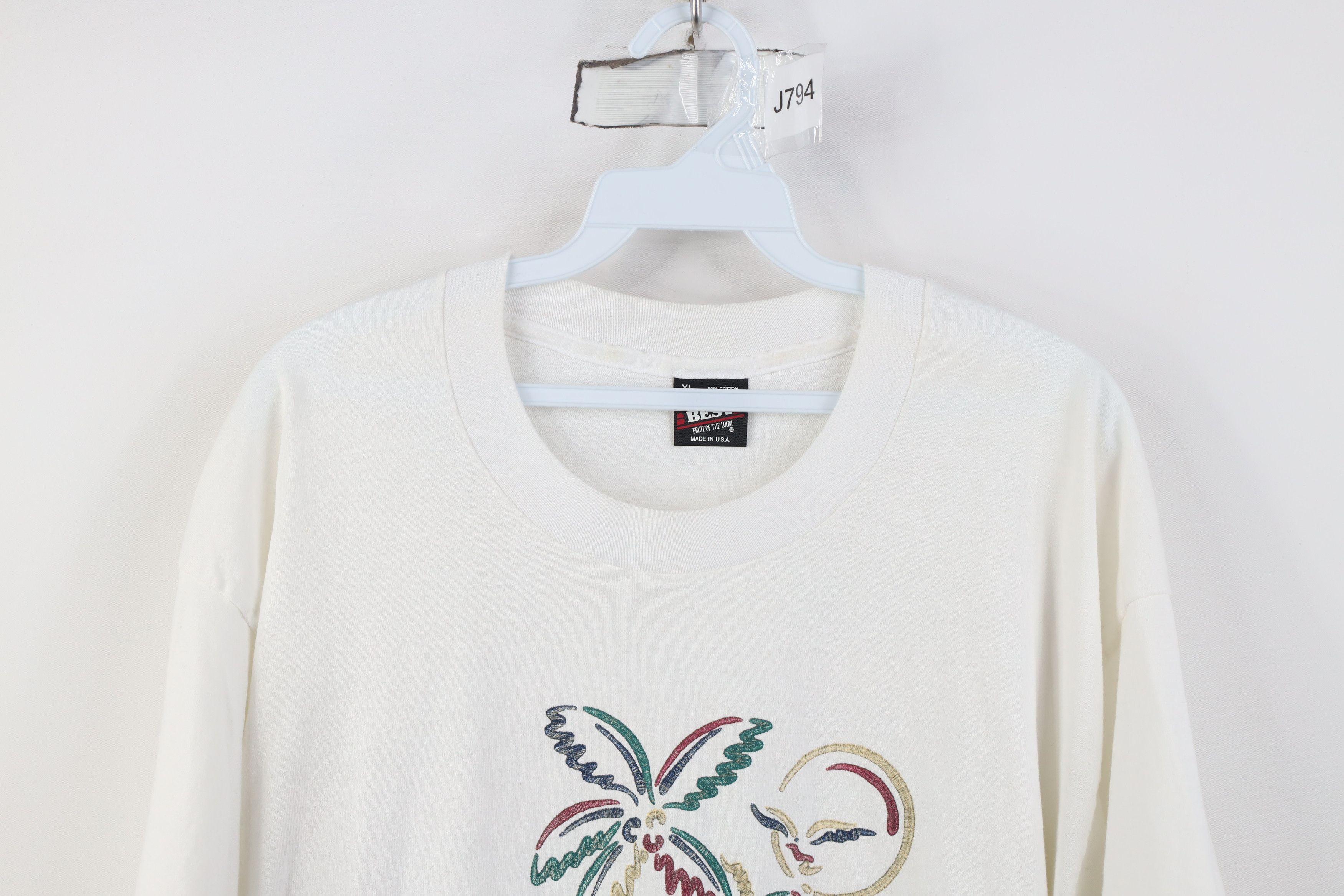 Vintage Vintage 90s Streetwear Virginia Beach Palm Tree T-Shirt USA Size US XL / EU 56 / 4 - 2 Thumbnail