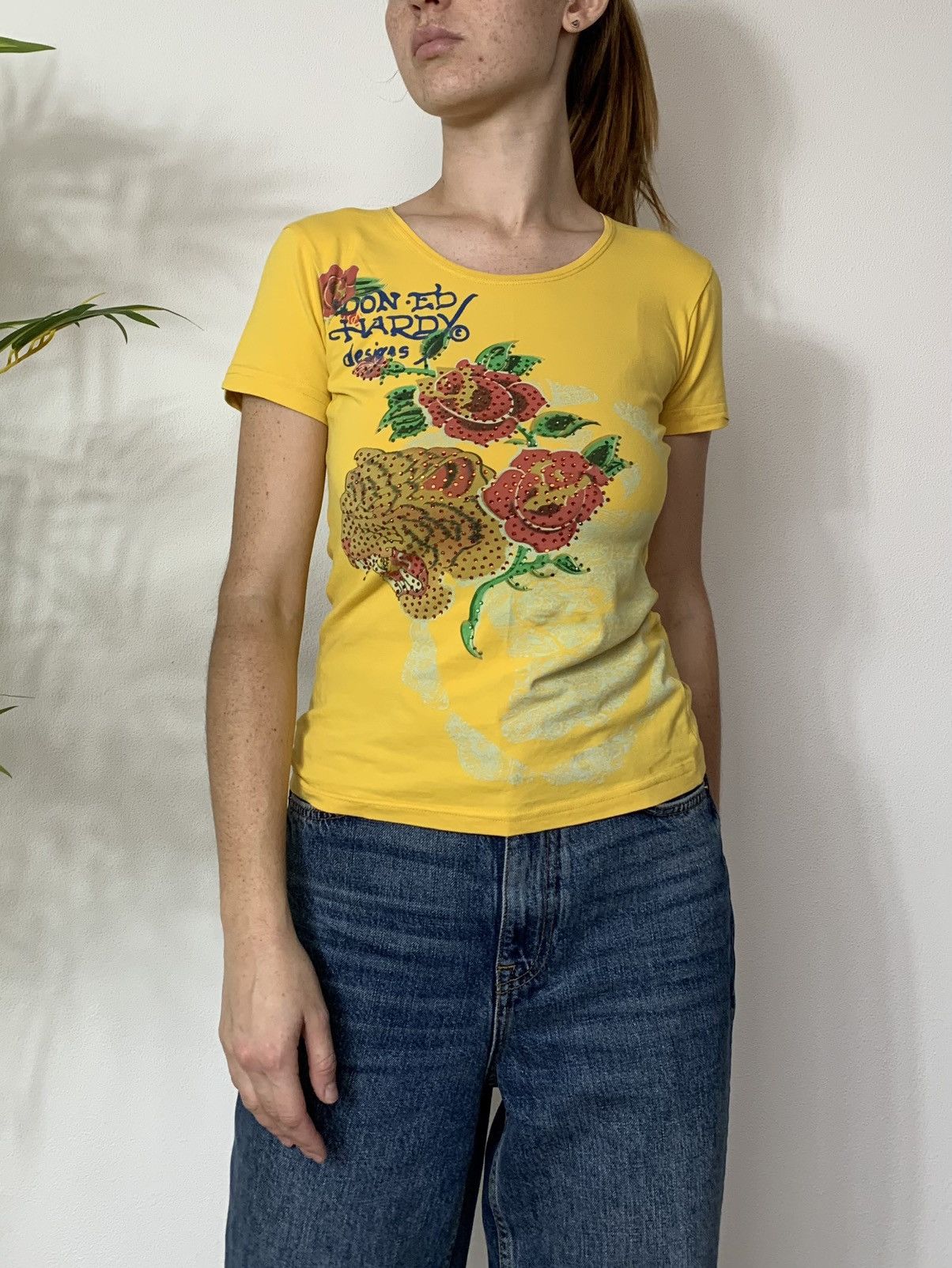Ed Hardy VINTAGE ED HARDY TIGER PRINT TEE SHIRT Size S / US 4 / IT 40 - 1 Thumbnail