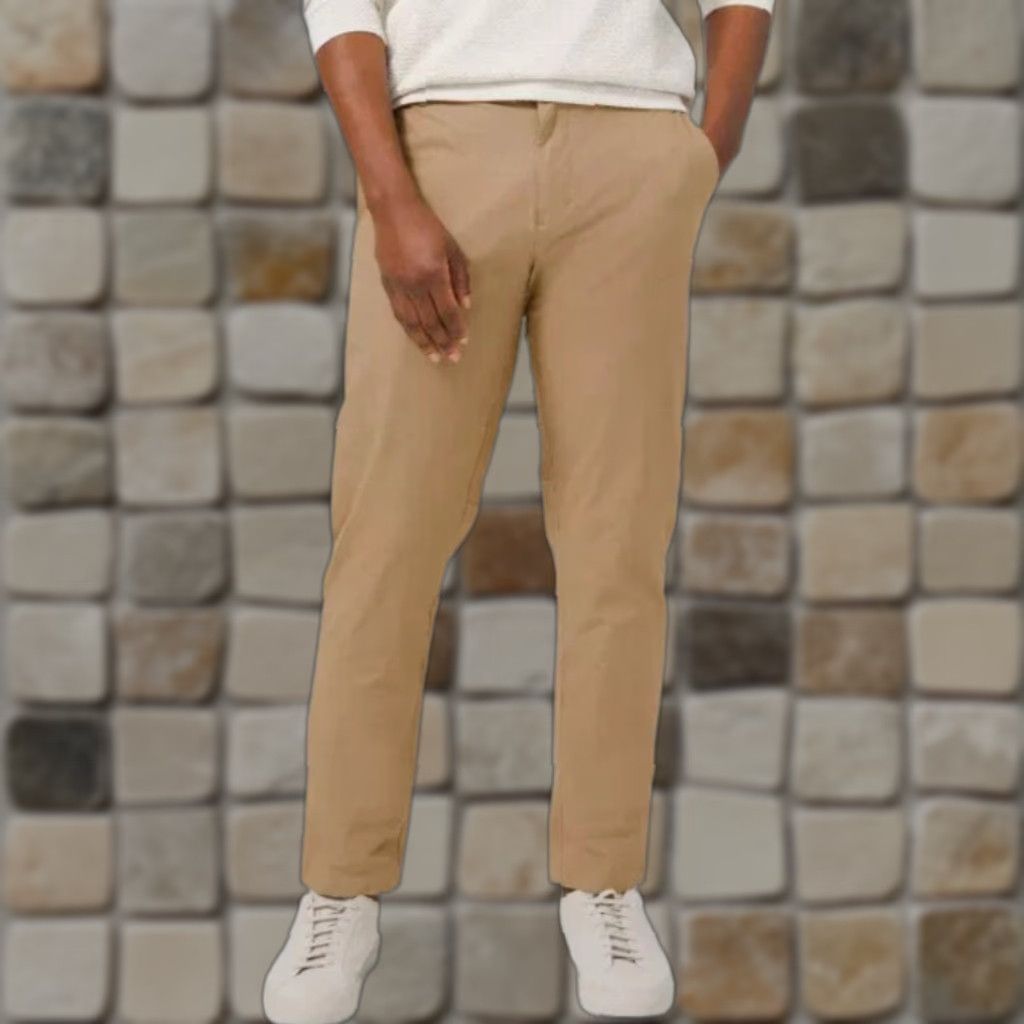 Lululemon Lululemon Men's Commission Pant Classic LM5ACMS 36x28 Tan Chino Cotton Blend Pants Straight Leg Size US 36 / EU 52 - 1 Thumbnail