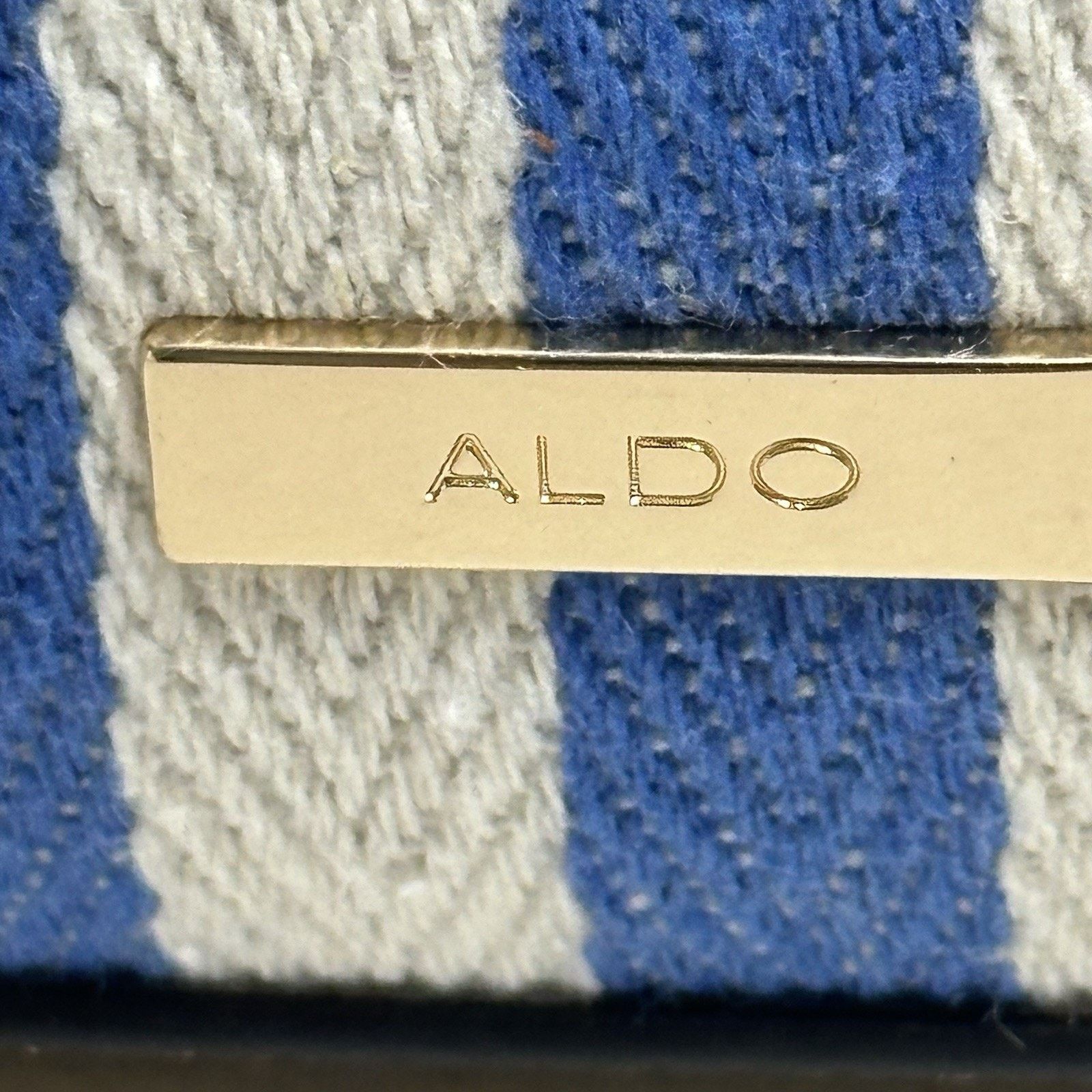 Aldo Nwt Aldo TopHandle Satchel Crossbody Bag Blue Stripe Combo Size ONE SIZE - 10 Thumbnail