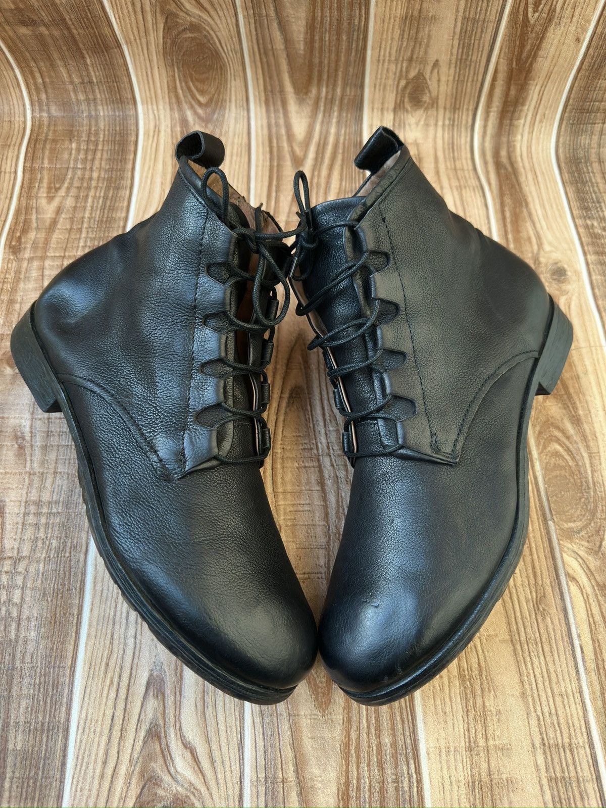 A.S.98 AS 98 Air Step Black Leather Side Zip Boots like Rick Owens Size US 11 / EU 44 - 5 Thumbnail