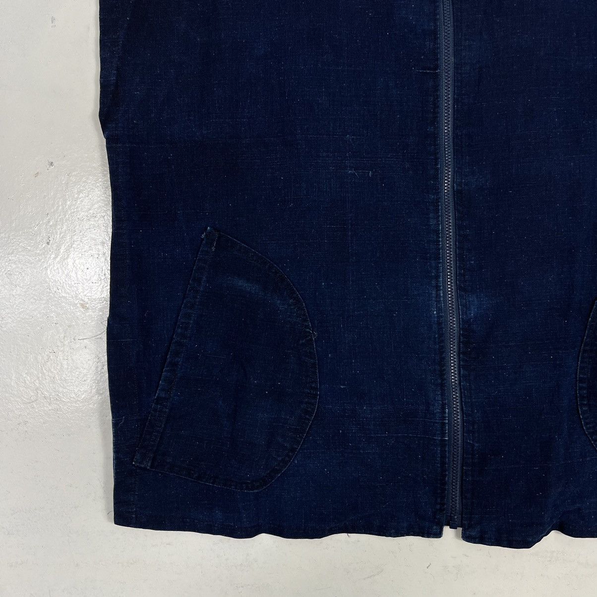 Indigo 🔥 70s VINTAGE INDIGO JAPAN TANK TOP JACKET Size US XL / EU 56 / 4 - 4 Thumbnail