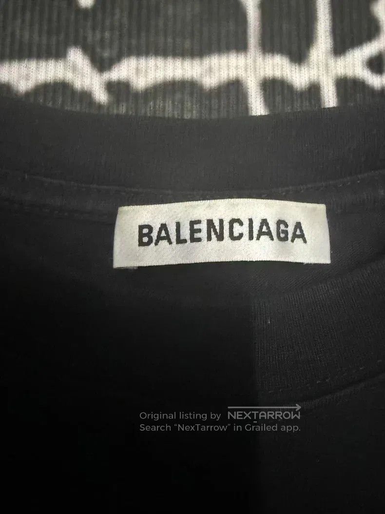Balenciaga Balenciaga Coke print wave logo loose fit short-sleeve Size US S / EU 44-46 / 1 - 3 Thumbnail