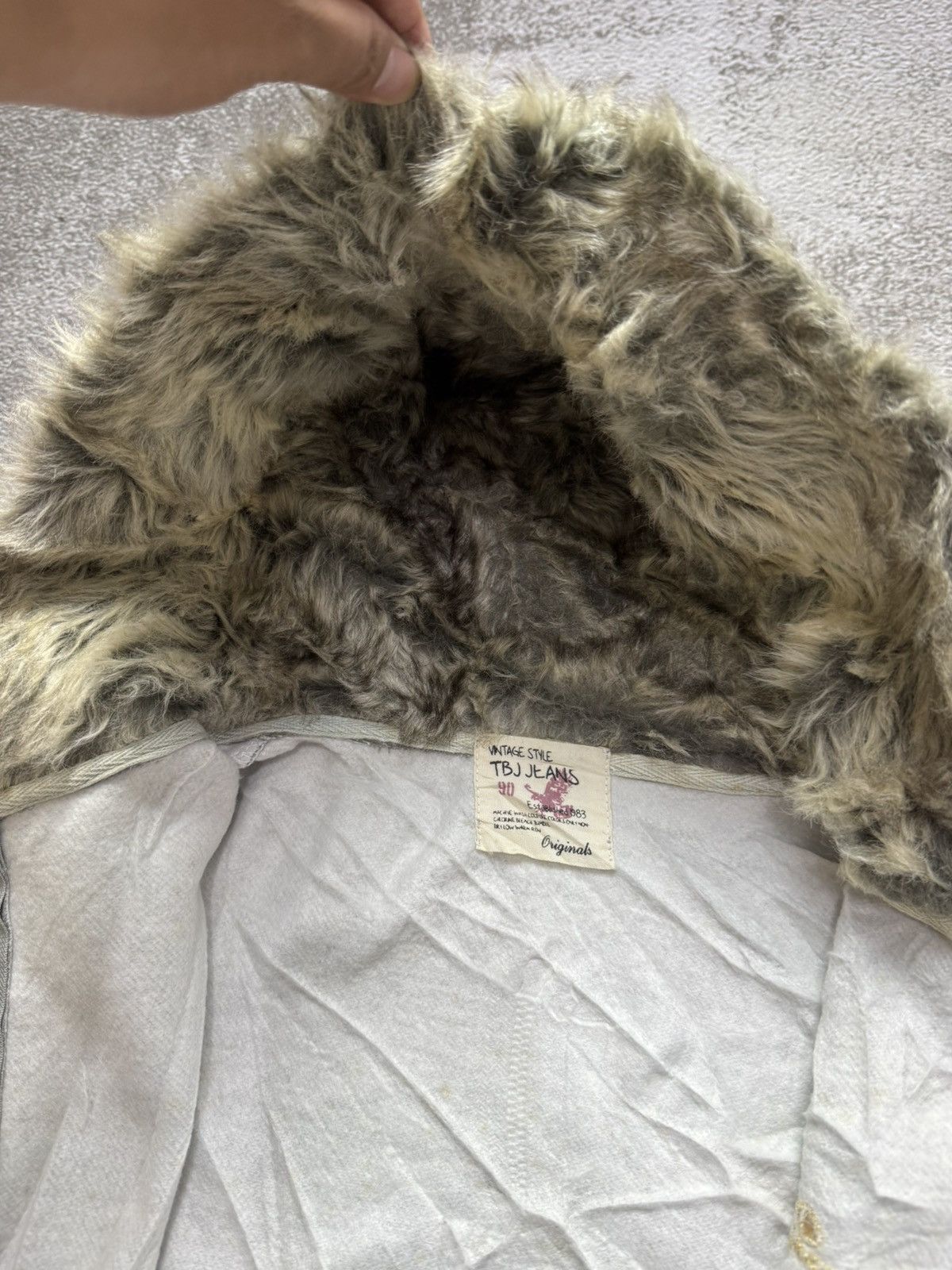 5351 POUR LES HOMMES Vintage style tbj jeans fur hoodie Size US S / EU 44-46 / 1 - 6 Thumbnail
