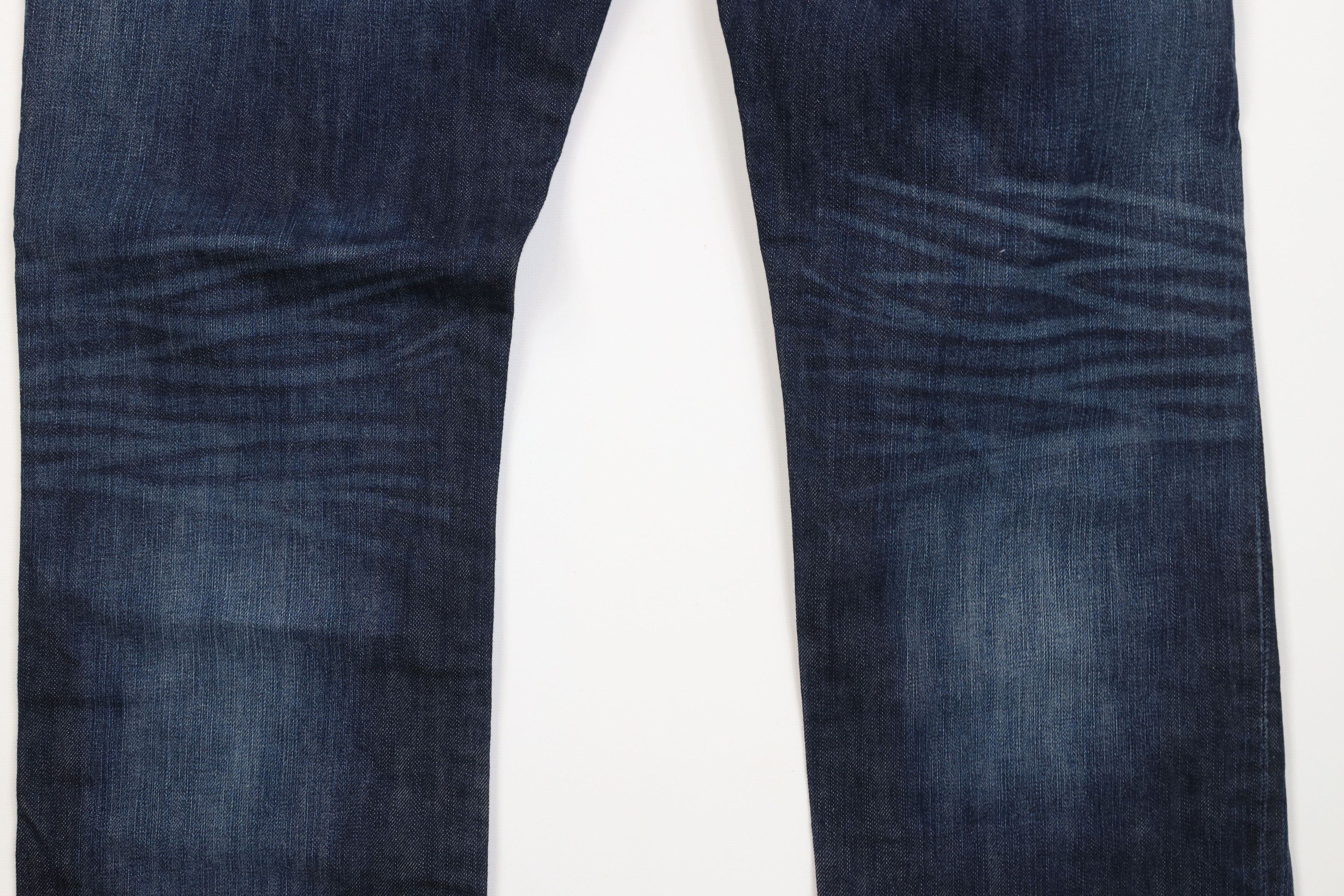 Express Express Rocco Slim Fit Straight Leg Denim Jeans Blue Cotton Size US 33 - 10 Thumbnail