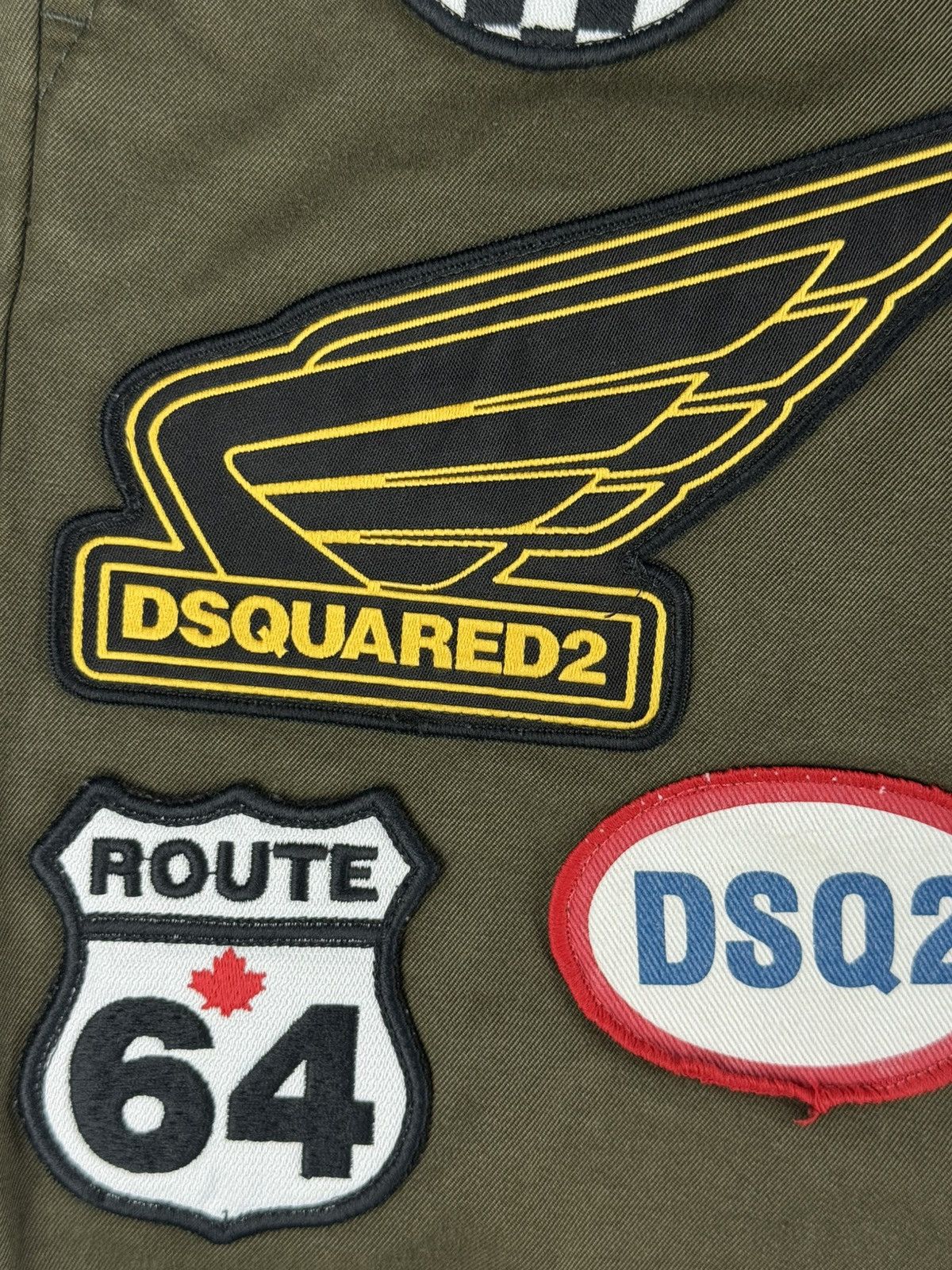 Dsquared2 Dsquared2 Sexy Cargo Biker Patch Cropped Pants Olive SS20 Size US 31 - 8 Thumbnail