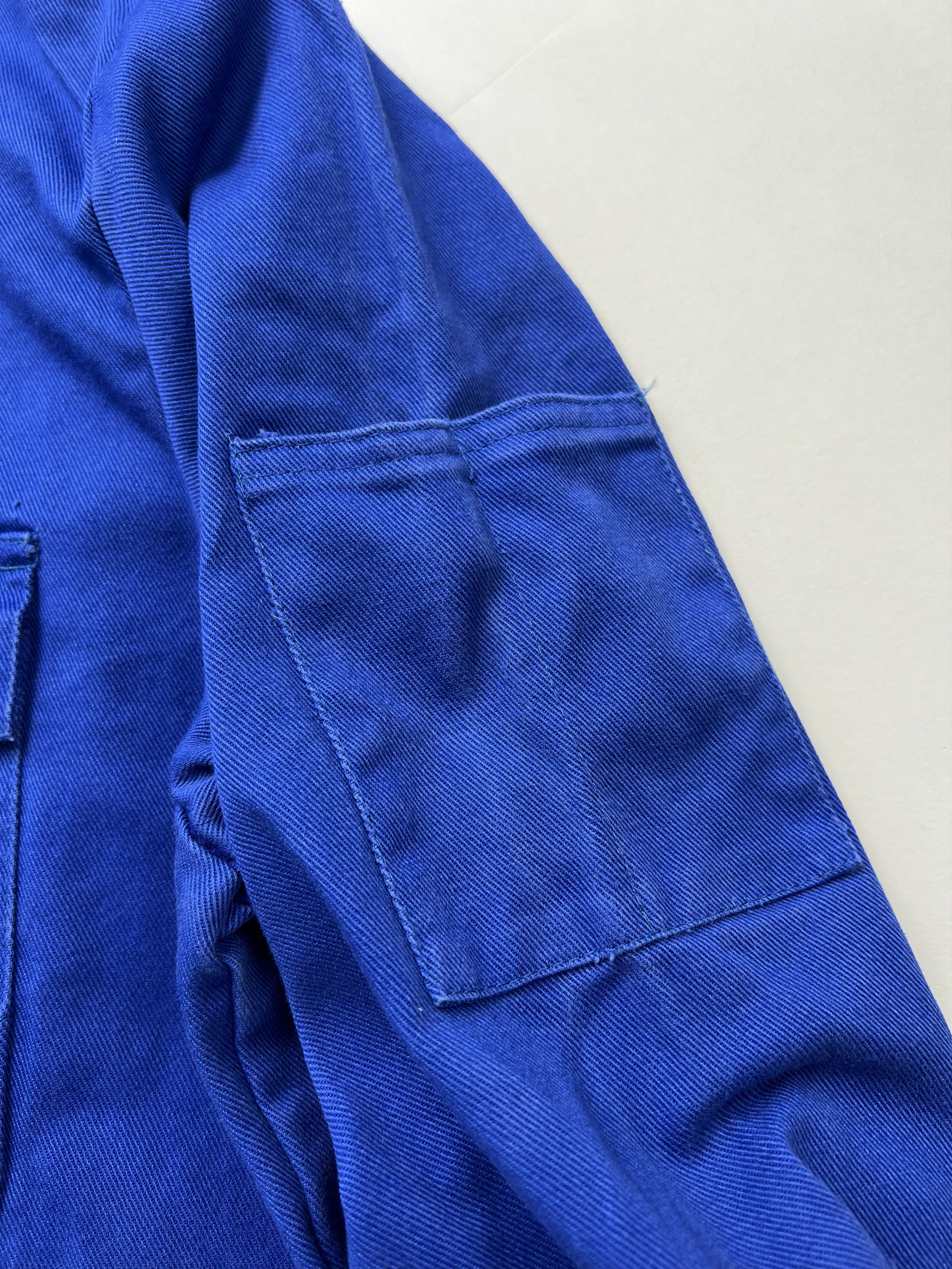 Vintage French Work Chore Jacket Vintage Bleu De Travail Size US L / EU 52-54 / 3 - 7 Thumbnail