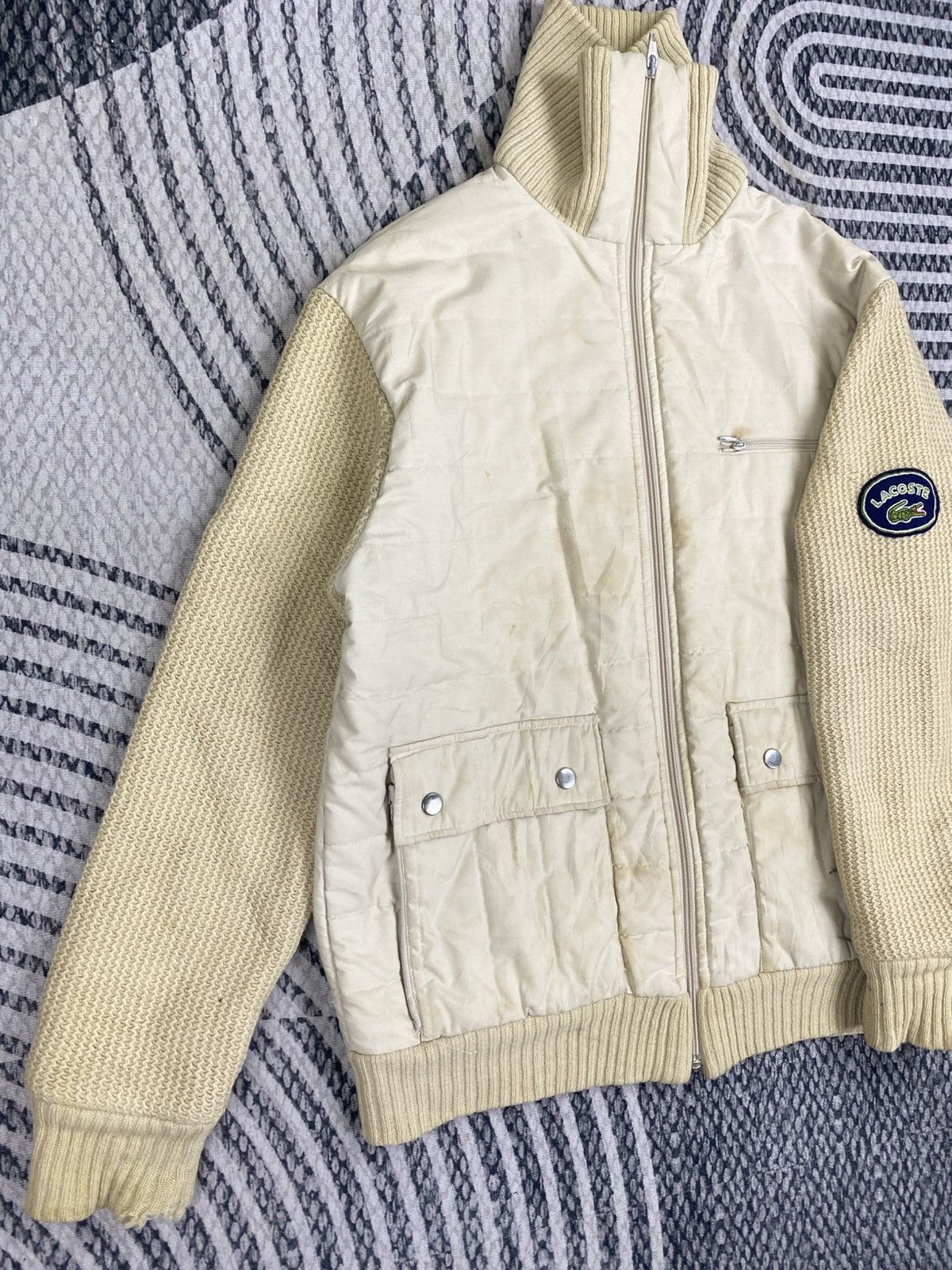 Lacoste Vintage Beige Lacoste Puffer Jacket Size US M / EU 48-50 / 2 - 5 Thumbnail