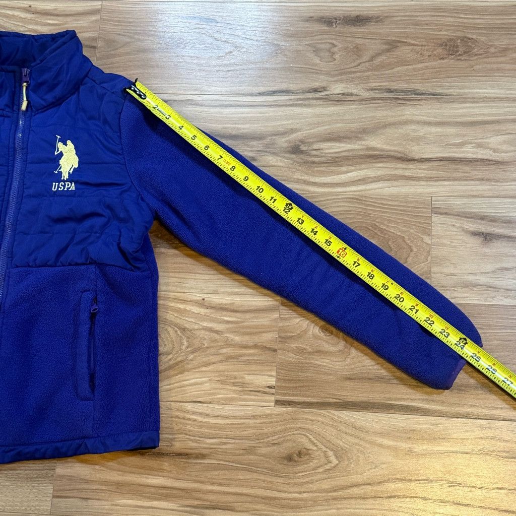 U.S. Polo Assn. U.S. Polo Assn Women’s Blue Fleece Puffer Jacket M Size L / US 10 / IT 46 - 6 Thumbnail