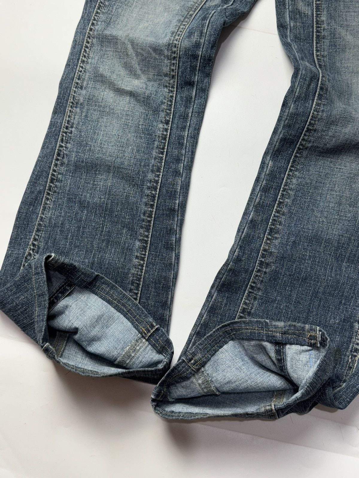 If Six Was Nine Flared Bootcut Double Knee Denim Sweet Camel Japanese Size 28" / US 6 / IT 42 - 5 Thumbnail