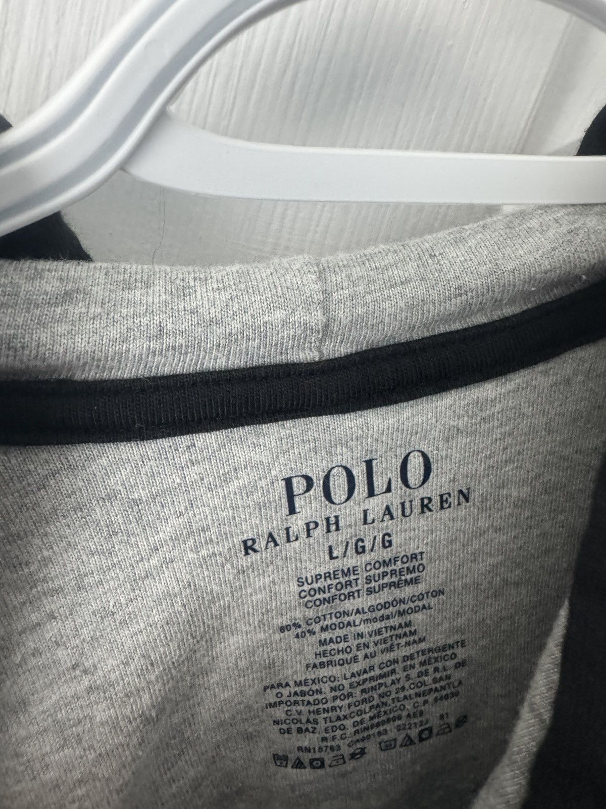 Polo Ralph Lauren Polo Ralph Lauren Lightweight Hoodie Black Red + Grey Size L Size US L / EU 52-54 / 3 - 4 Thumbnail