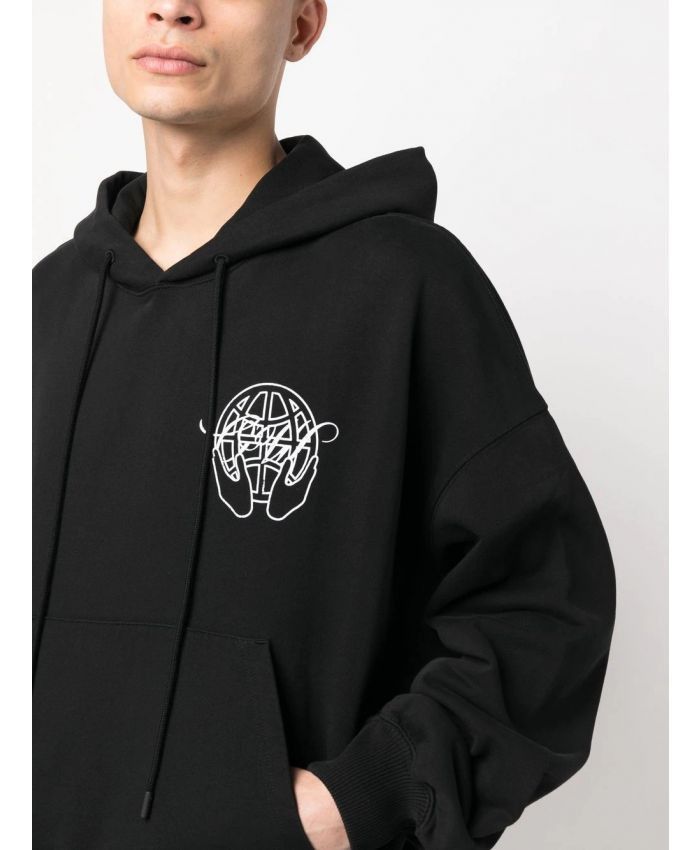 Off-White o1rshd DUP Hand Arrow Boxy Hoodie in Black Size US XL / EU 56 / 4 - 5 Thumbnail