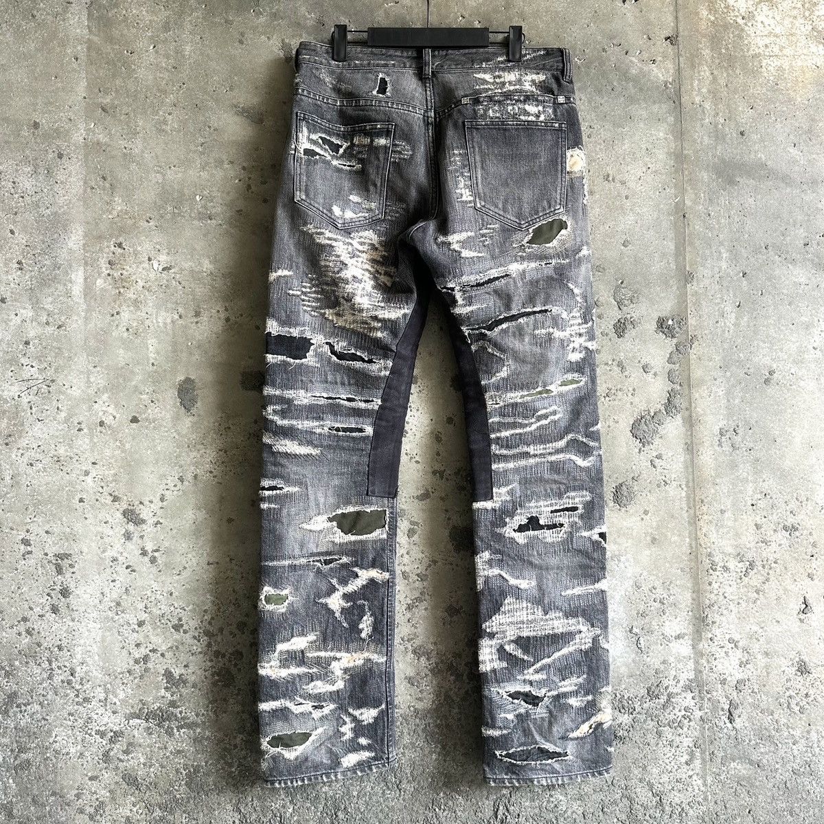 Givenchy Givenchy MMW Thrashed Moleskin Boro Repair Denim Size US 32 / EU 48 - 7 Thumbnail
