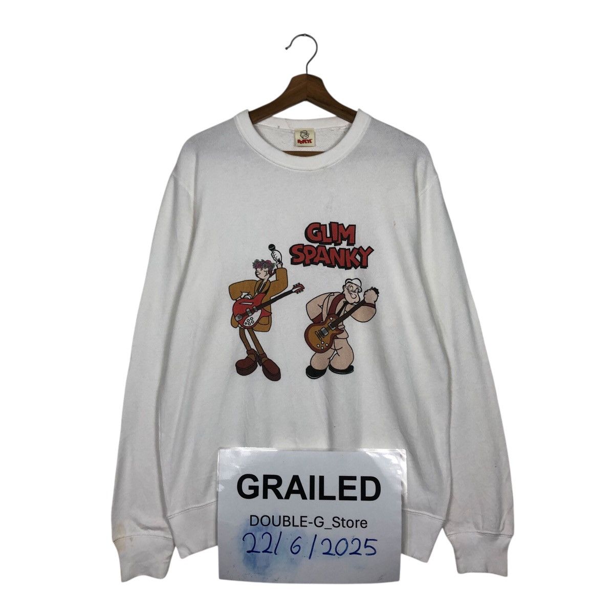 📌Vintage Sweatshirt Popeye Big Logo Design