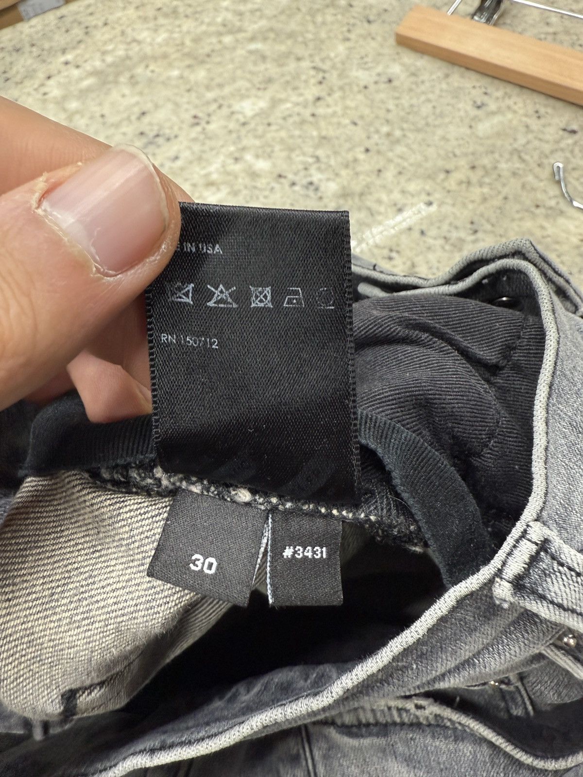 Amiri Amiri Denim Stencil Grey Jeans Size US 30 / EU 46 - 8 Thumbnail