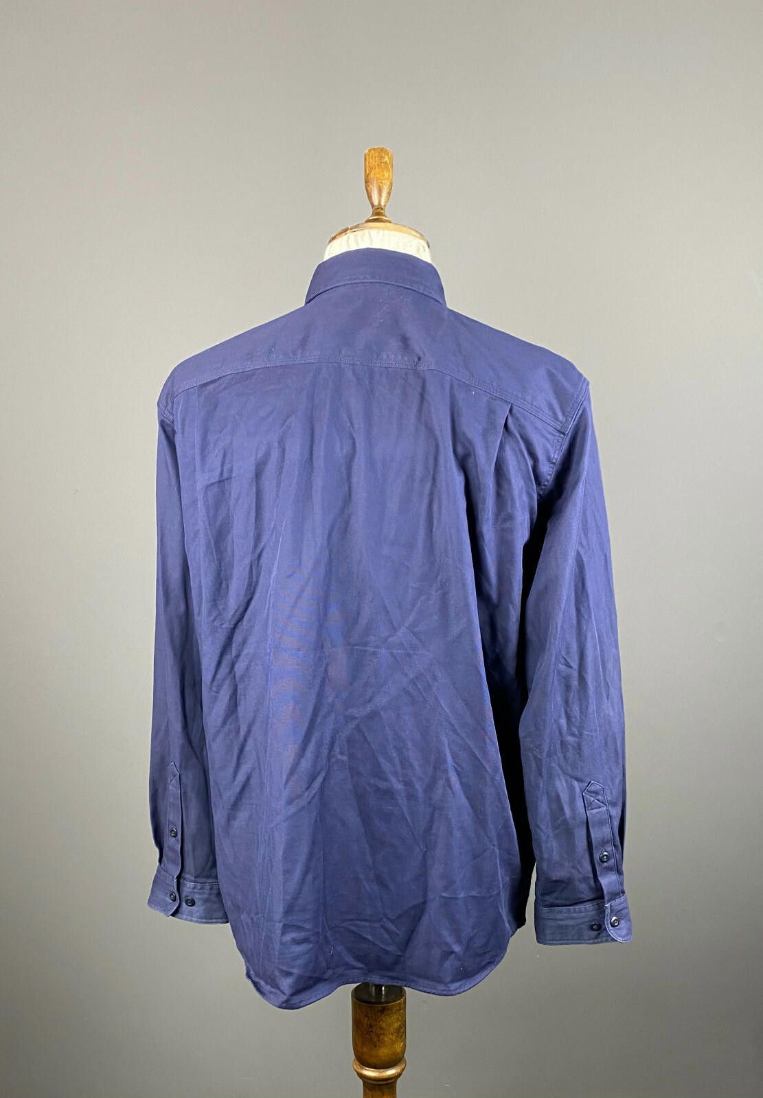 Carhartt Men Carhartt Navy Blue Cotton Button Up Overshirt Size XL Size US XL / EU 56 / 4 - 7 Thumbnail