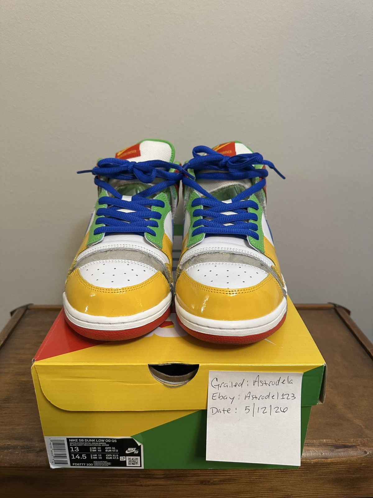 Nike SB Nike SB Dunk Low OG QS Ebay Sandy Bodecker Size 13 Size US 13 / EU 46 - 4 Thumbnail
