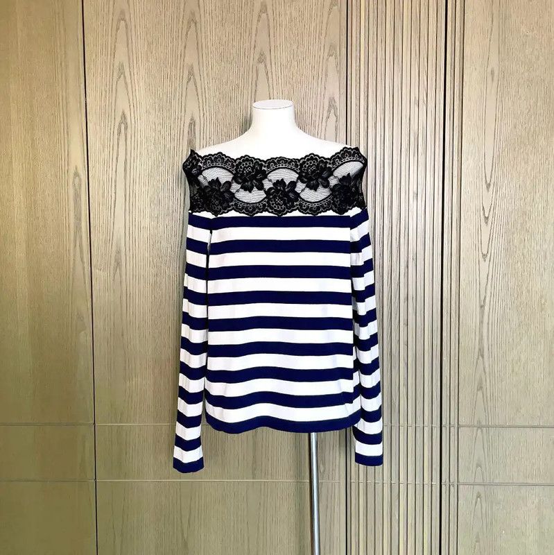 Miu Miu Miu Miu Colorful Striped Long Sleeve T-Shirt 0089 Size M / US 6-8 / IT 42-44 - 1 Thumbnail