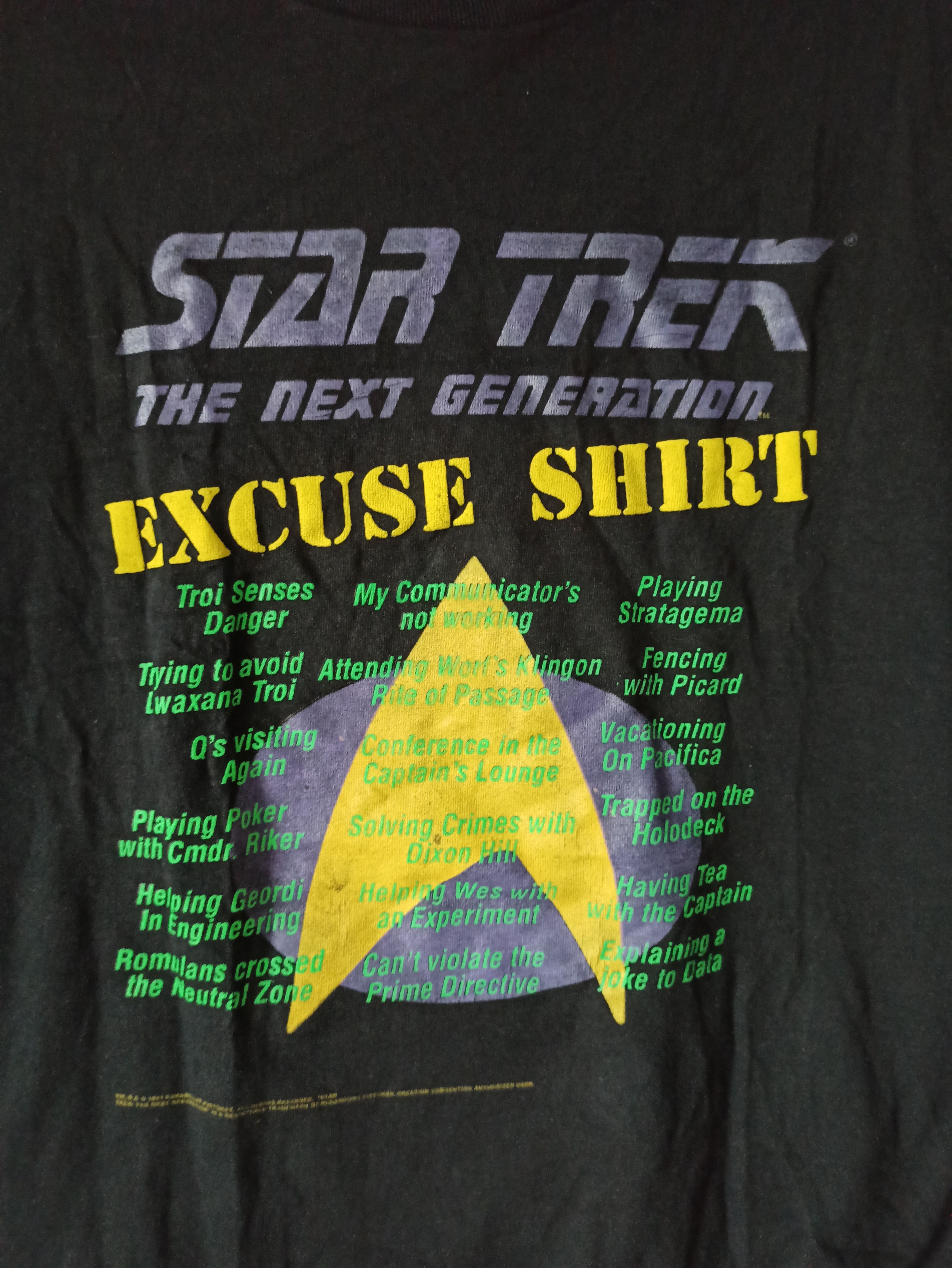 Star Wars × Vintage 1991 Star Trek vintage tee Size US L / EU 52-54 / 3 - 2 Thumbnail