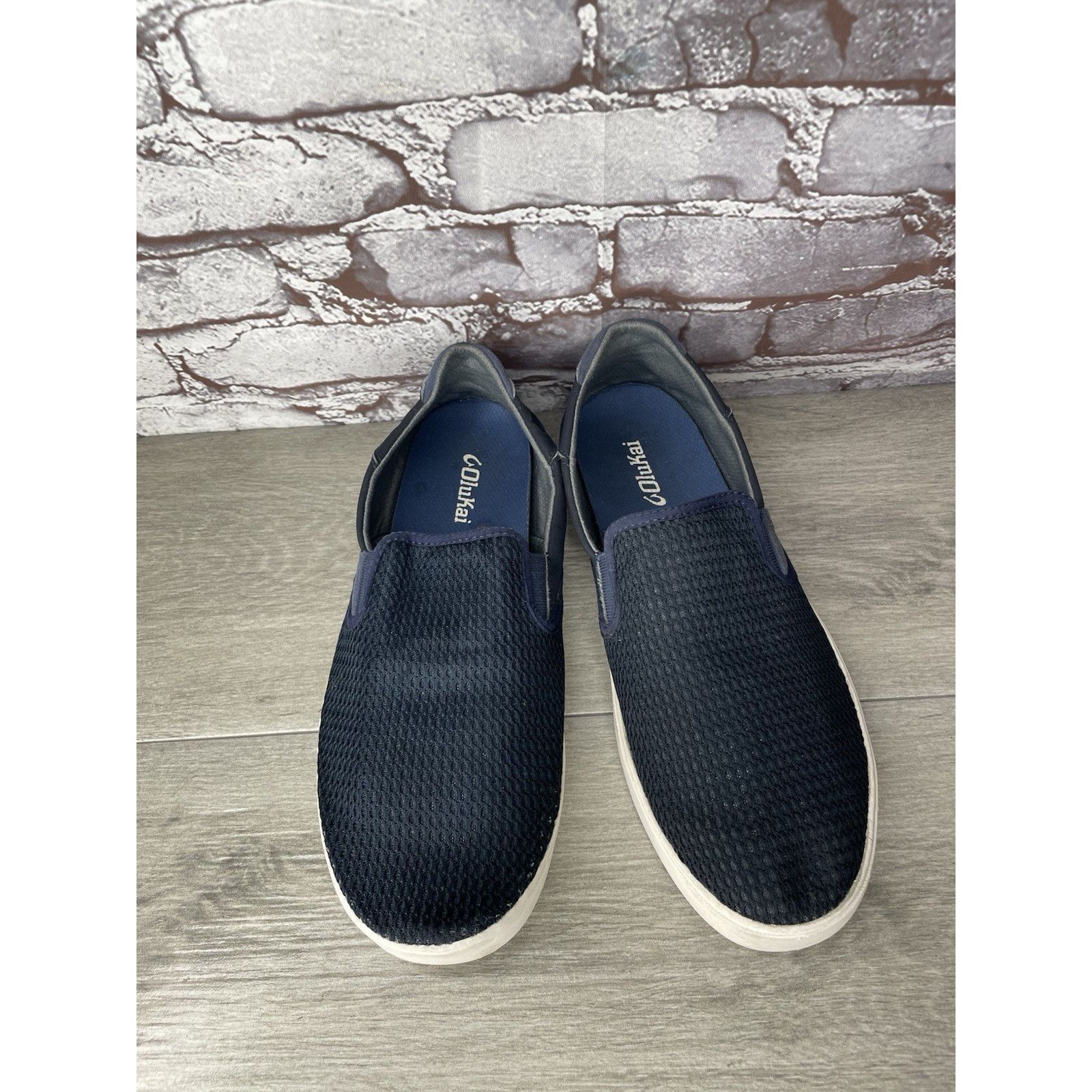 Olukai OluKai Lae' Ahi Navy Blue Mesh Slip On Loafer Shoes Men Sz 1 Size US 10.5 / EU 43-44 - 2 Thumbnail