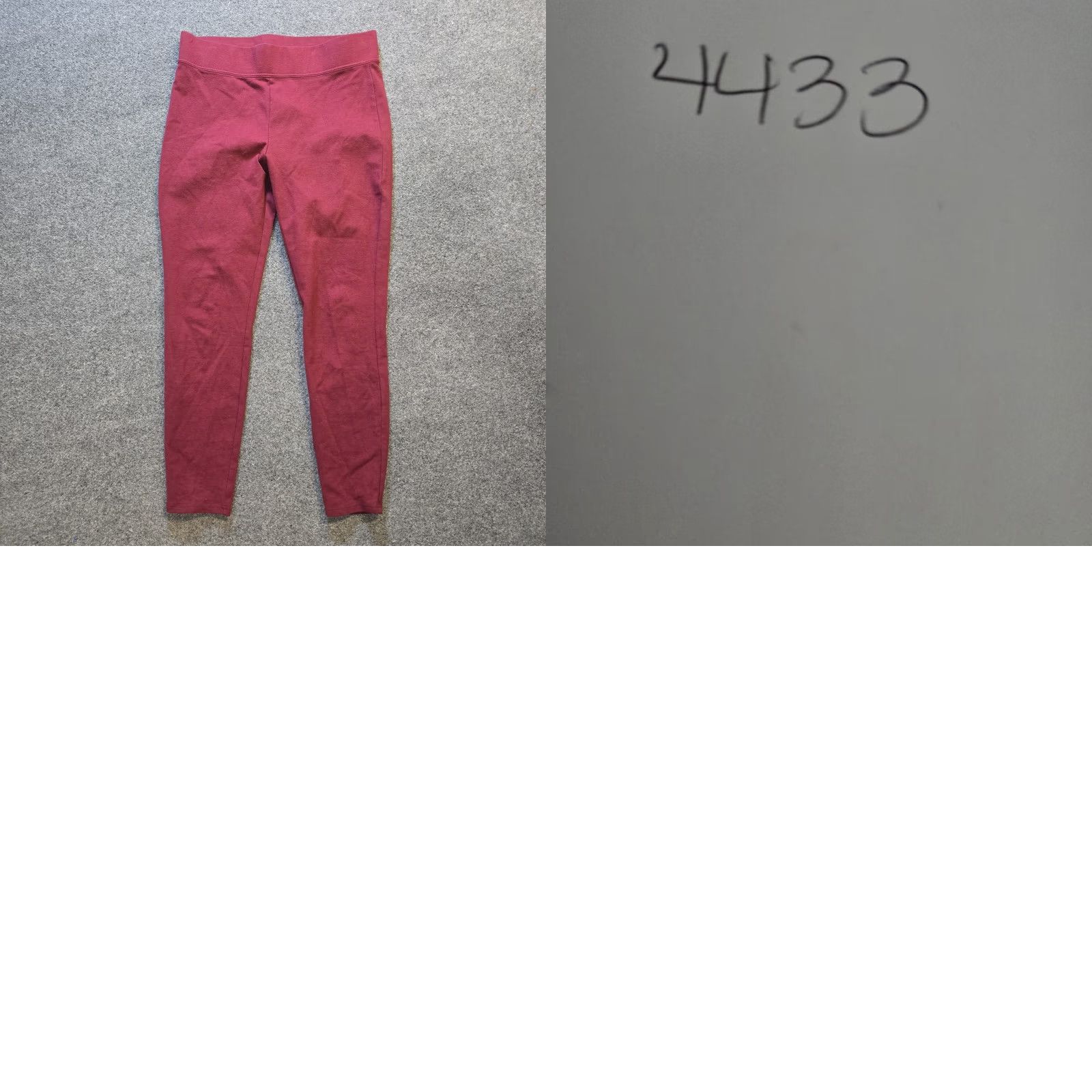 Vintage LL Bean Leggings Women Size L Red Slim Skinny Stretchy Activewear Casual Ankle Capes? Size 36" / US 14 / IT 50 - 8 Thumbnail
