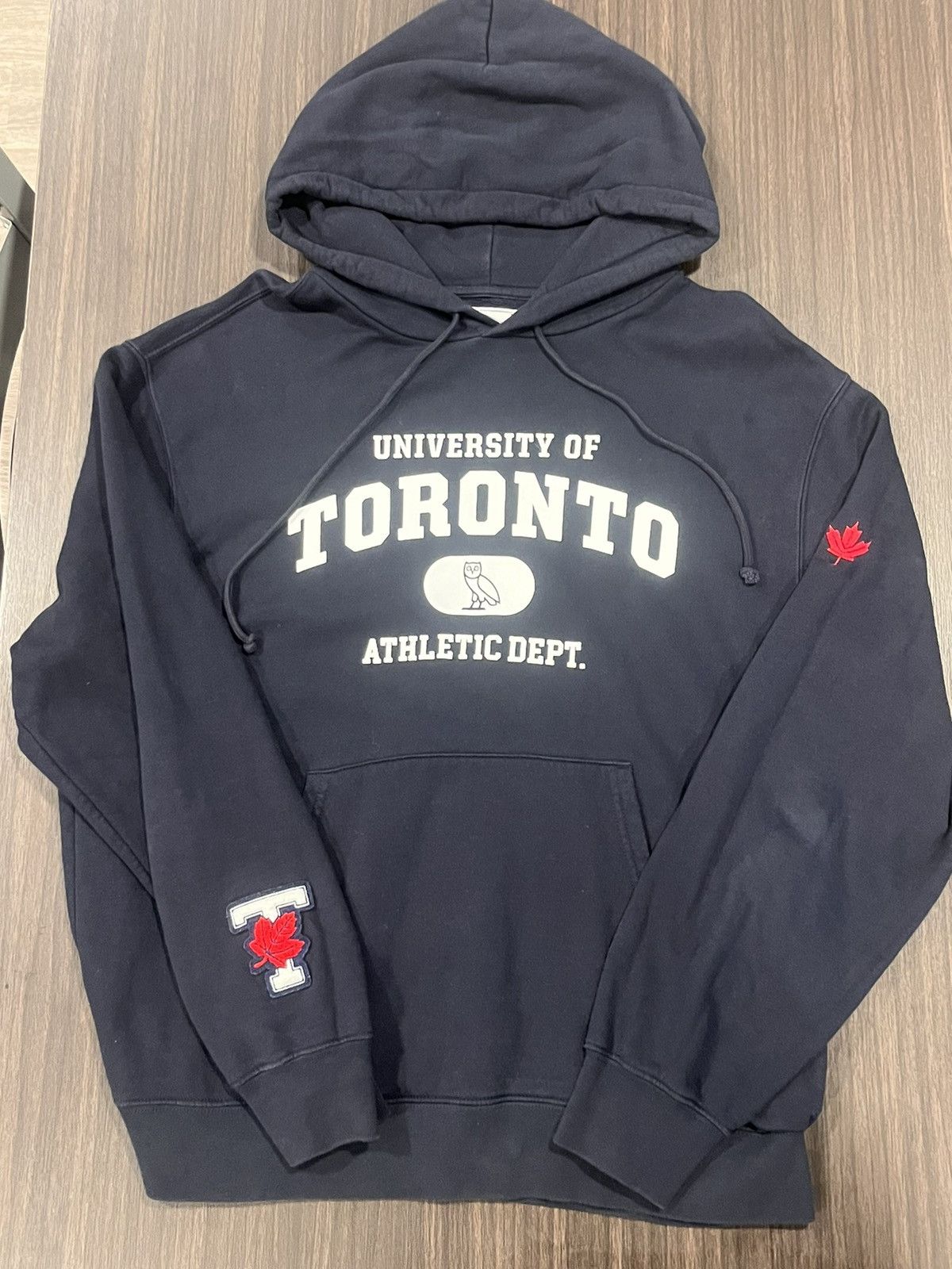image of Drake October’S Very Own X University Of Toronto Hoodie in Blue, Men's (Size Large)